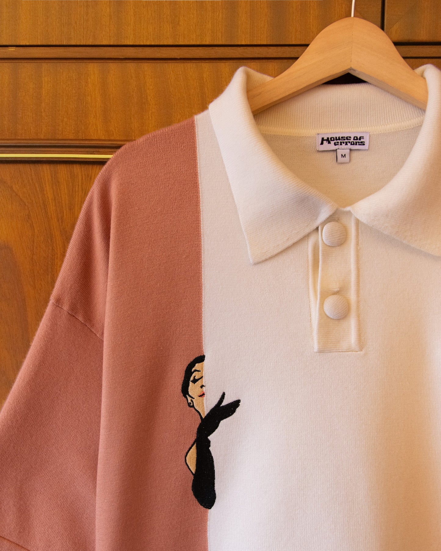 KNITTED PEEKING POLO