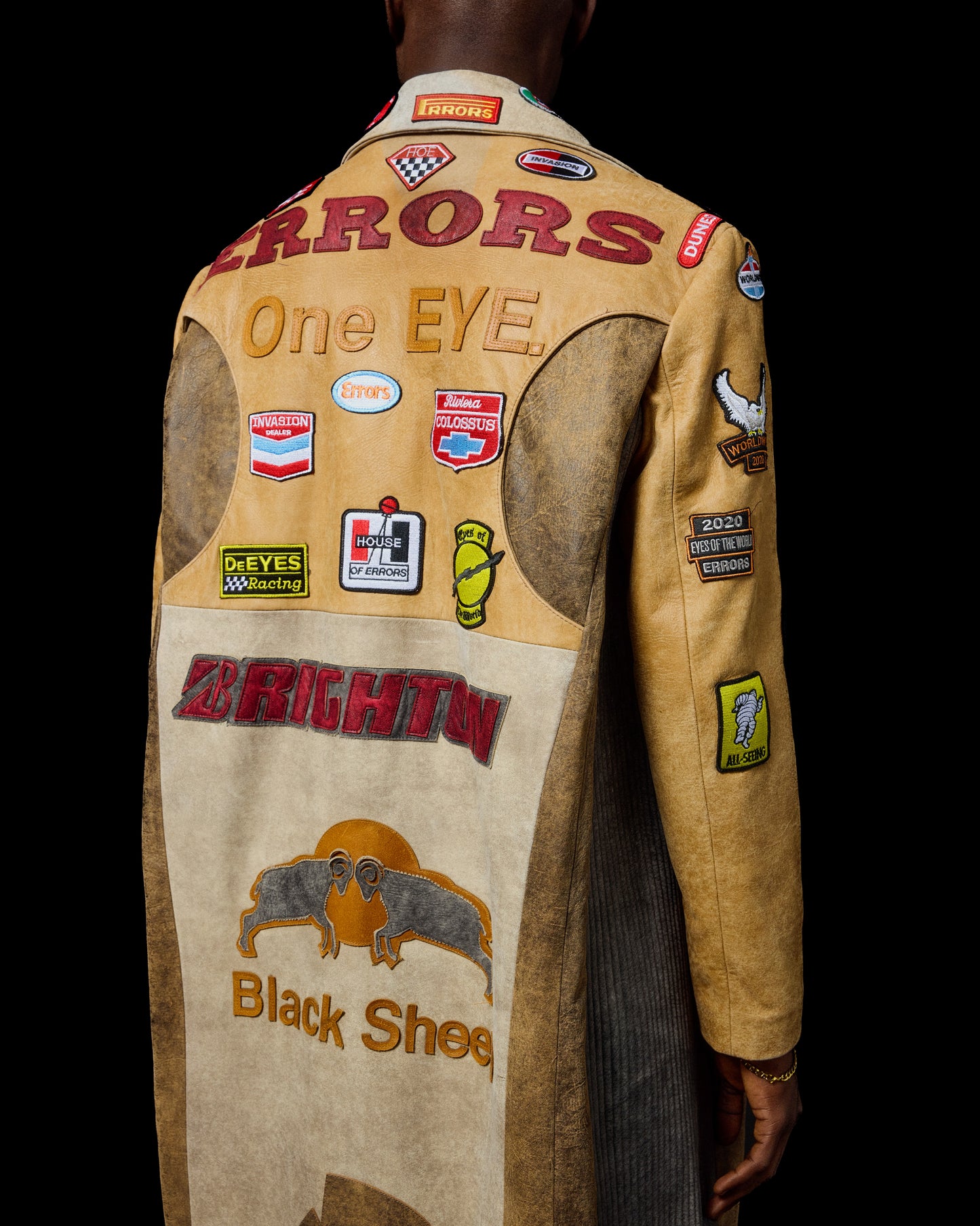 LEATHER MOTO TRENCH COAT