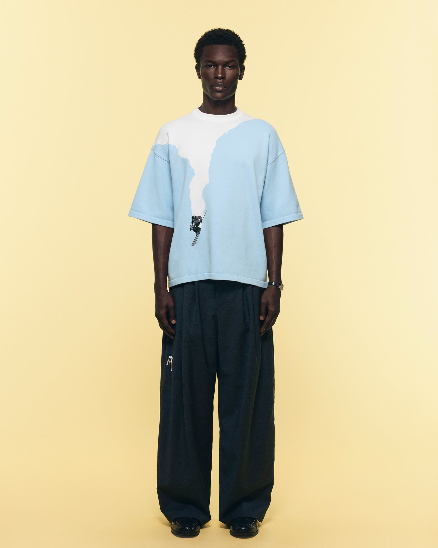 KNITTED 'TOUT SCHUSS' TEE