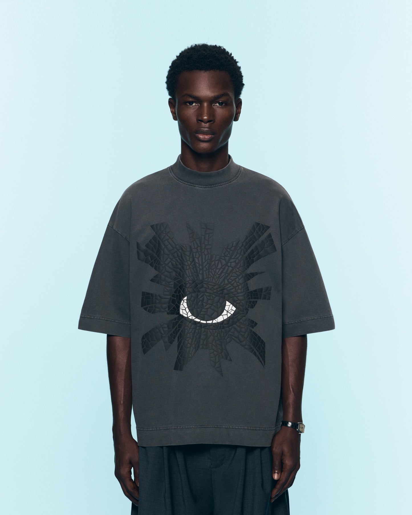 MOSAIC ALL-SEEING HEAVYWEIGHT TEE IN SABLE