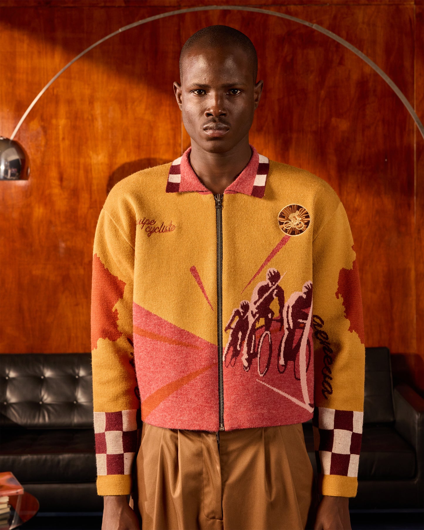 KNIT CYCLING JACKET IN SUNRISE