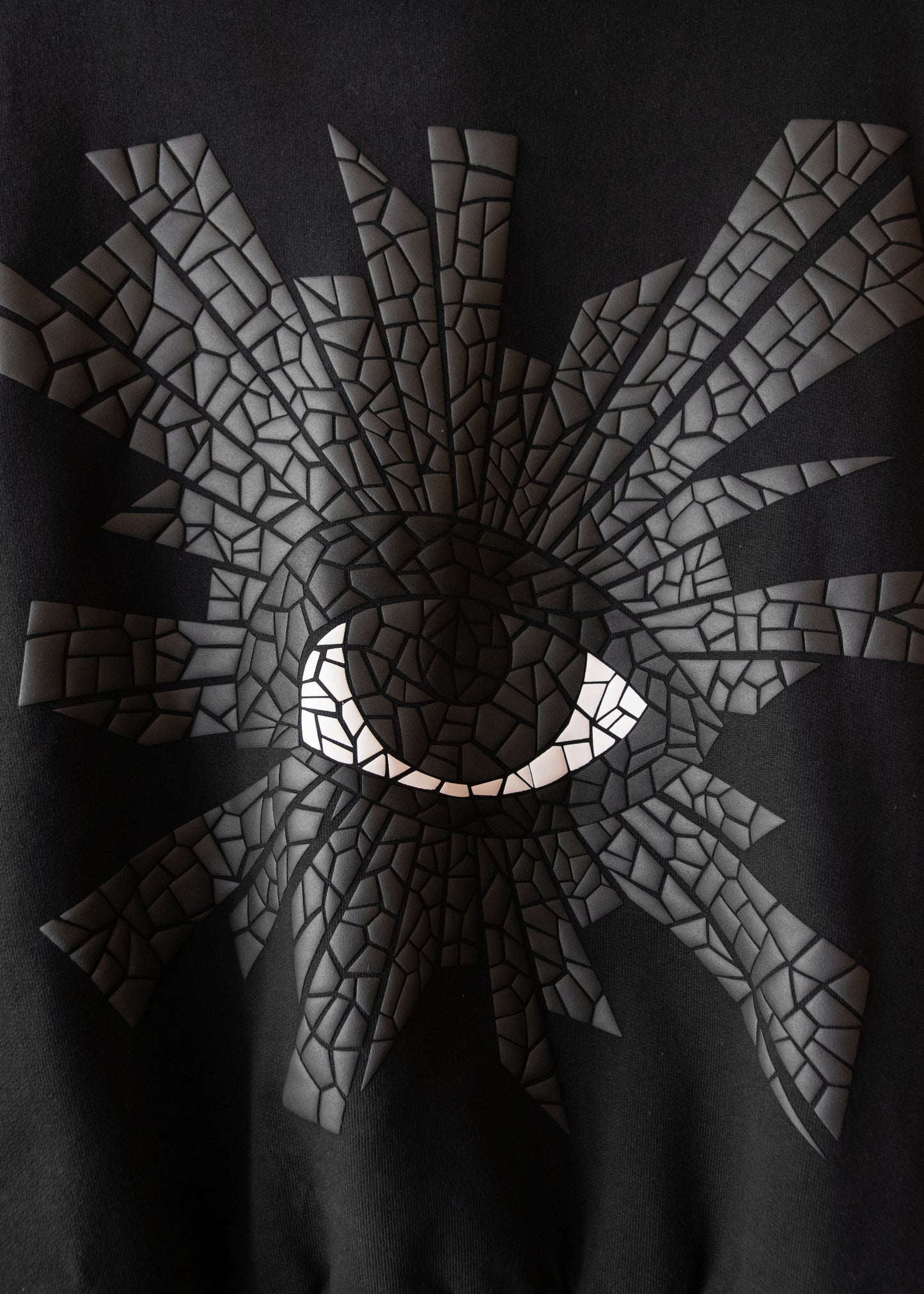MOSAIC ALL-SEEING HOODIE IN BLACK