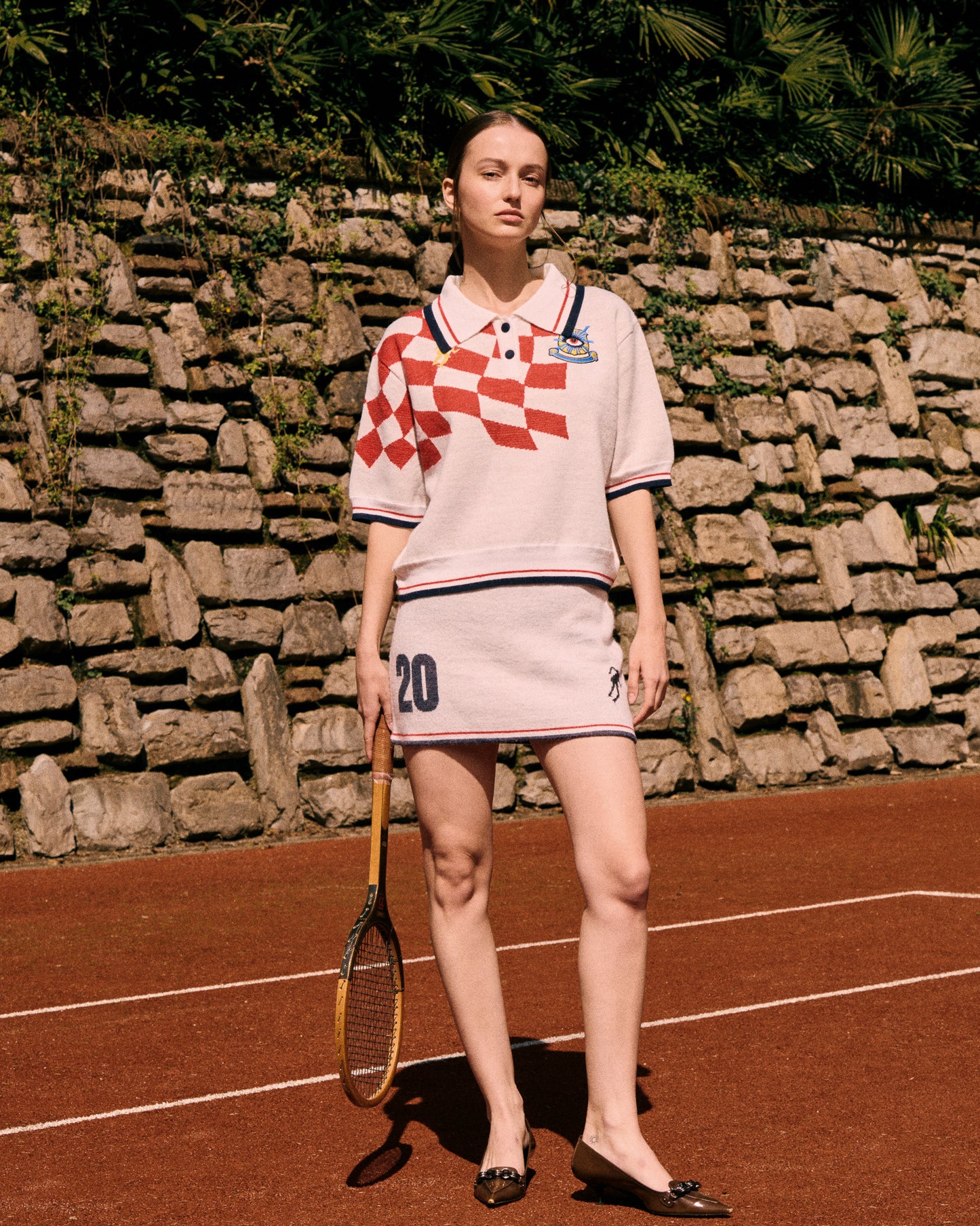 KNITTED FOOTBALL SKIRT