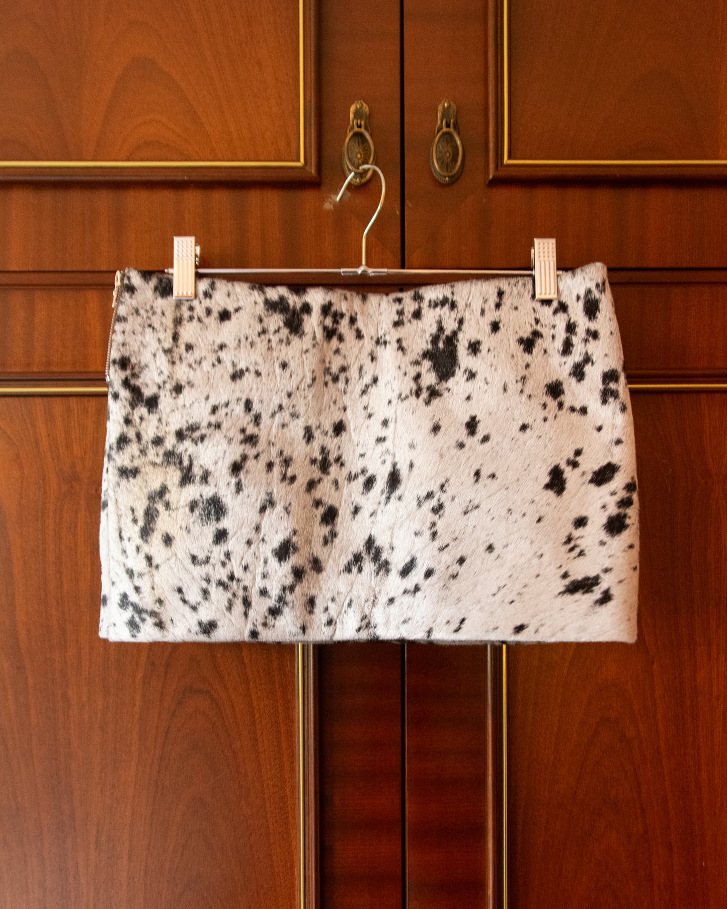 MINISKIRT IN PONYFUR LEATHER