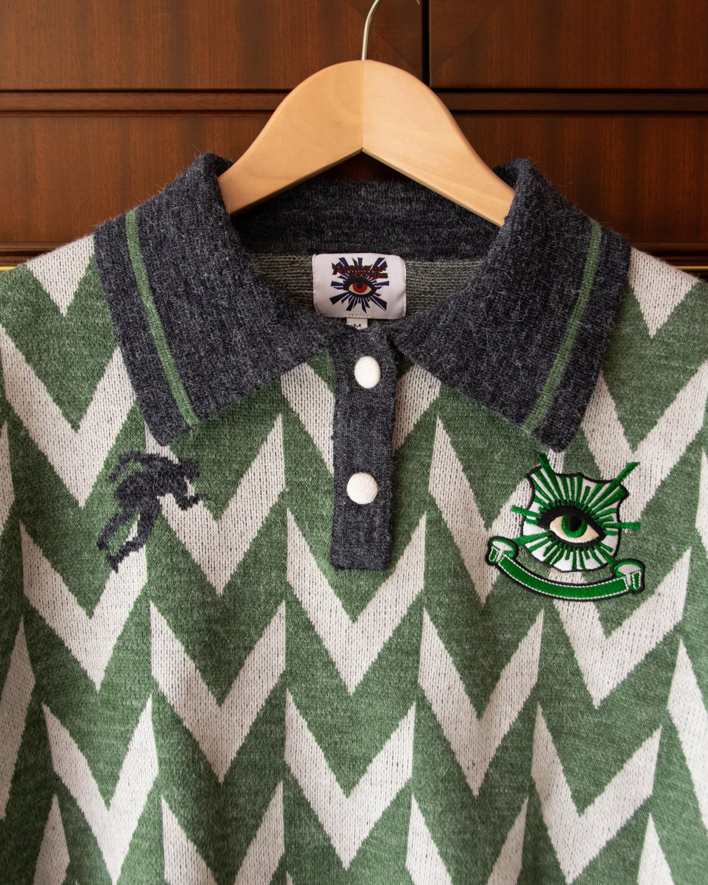 KNITTED FOOTBALL POLO