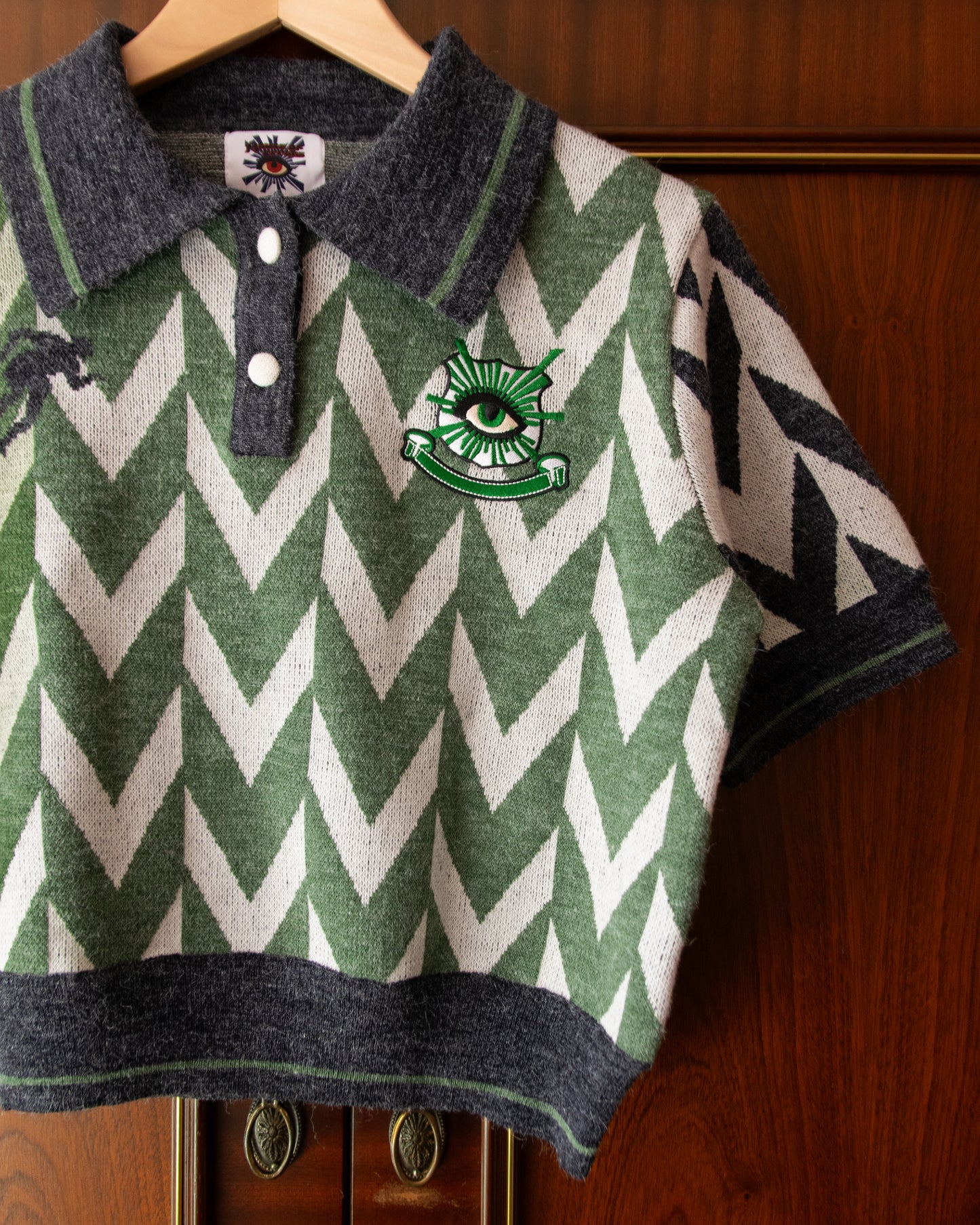 KNITTED FOOTBALL POLO
