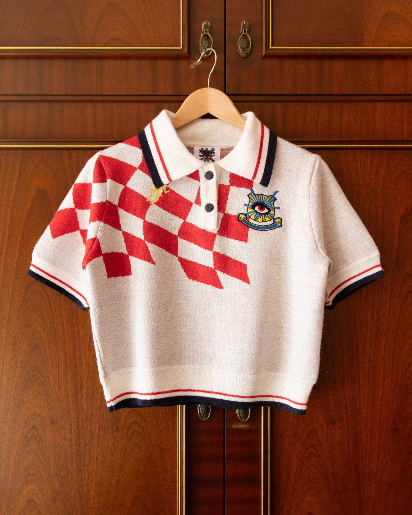KNITTED FOOTBALL POLO