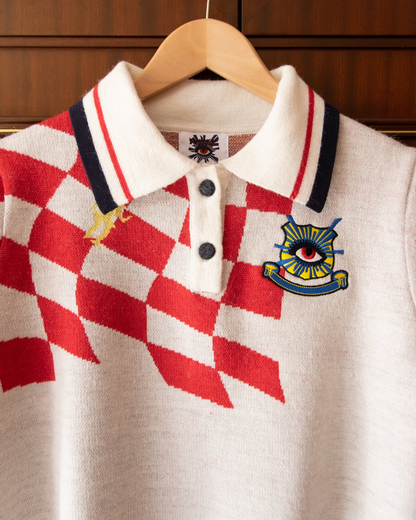 KNITTED FOOTBALL POLO