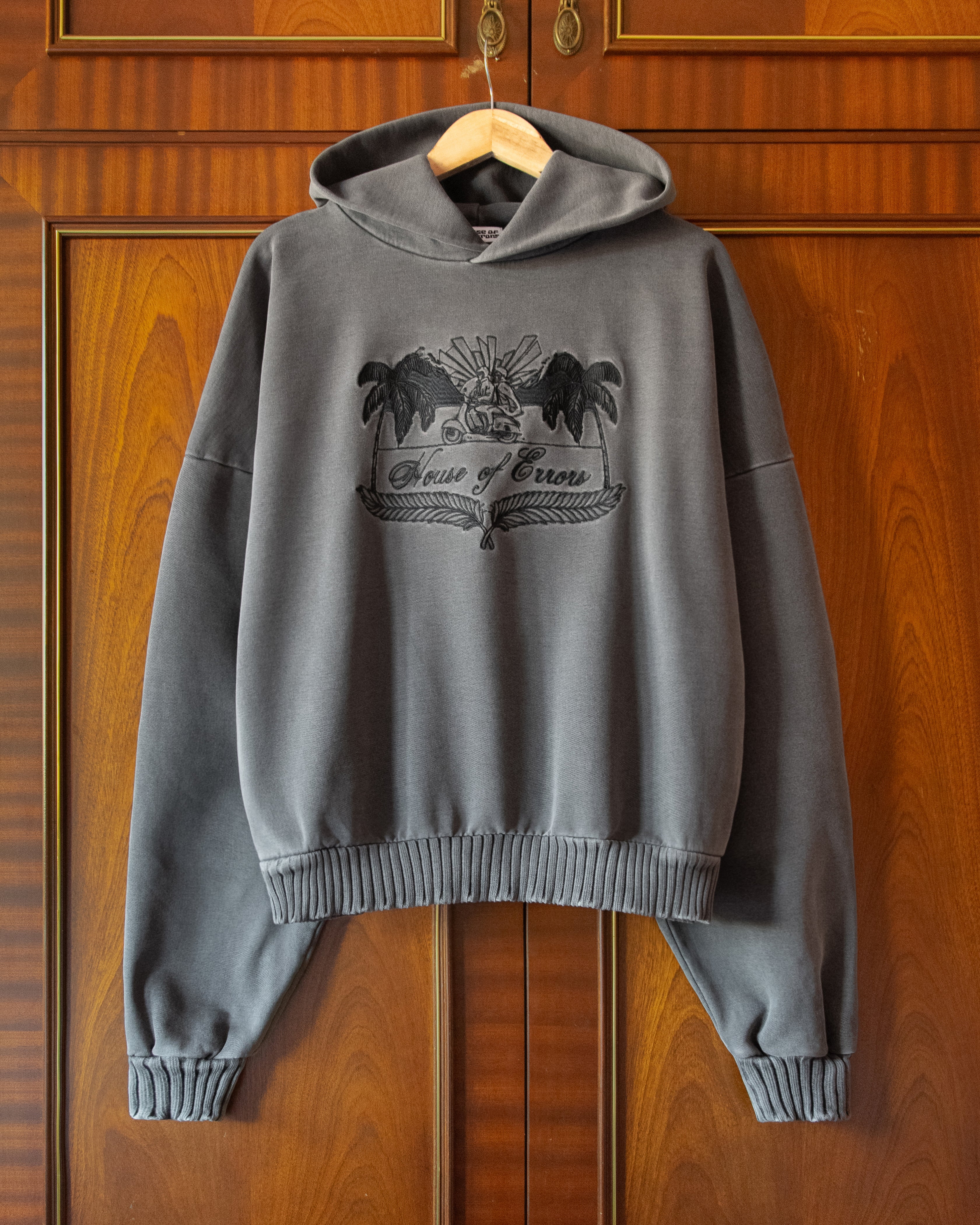 CREST HOODIE IN SABLE – HOUSE OF ERRORS