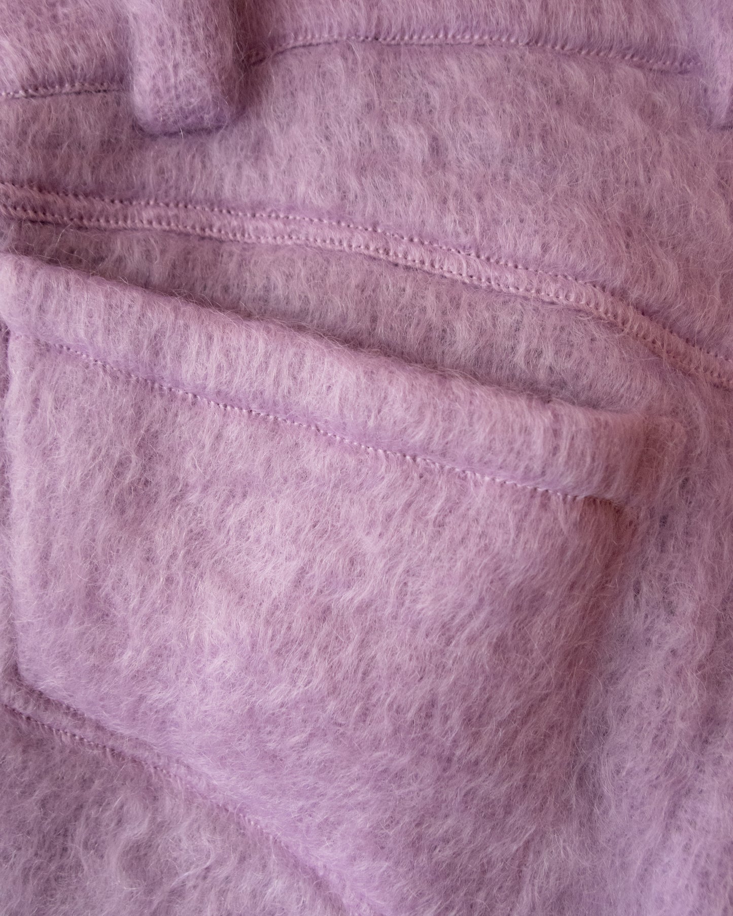 MOHAIR JEANS IN LILAC