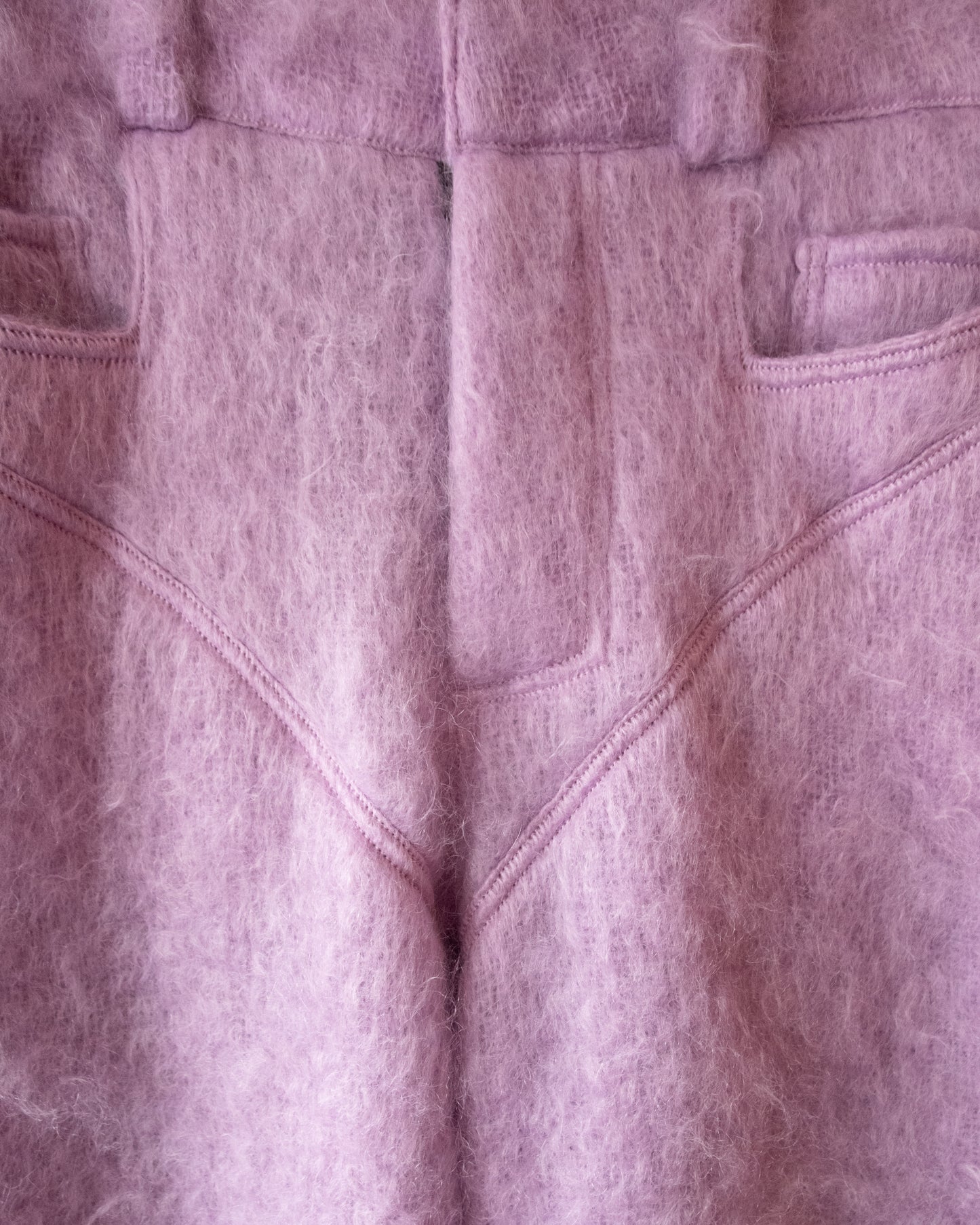 MOHAIR JEANS IN LILAC