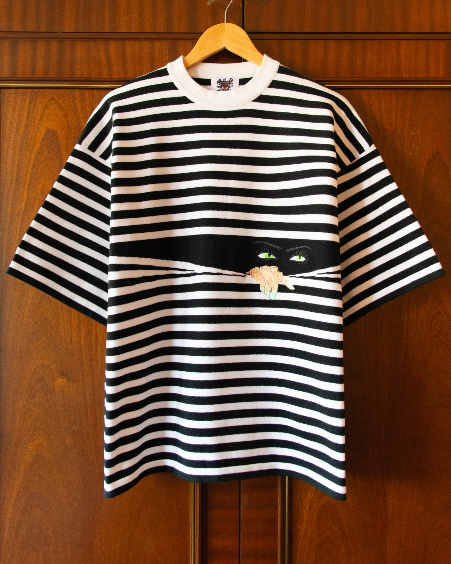 KNITTED PEEPING TEE