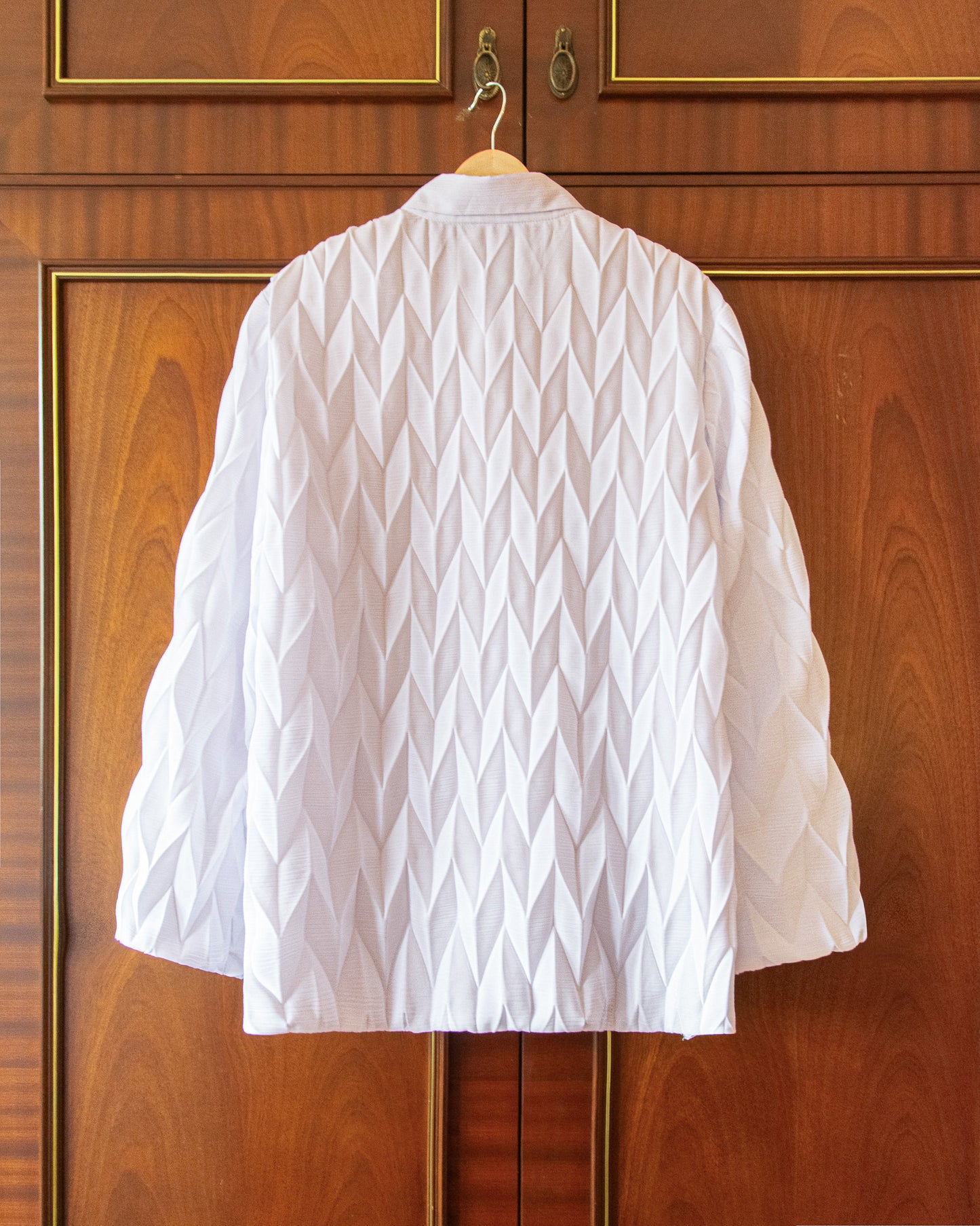 PLEATED CREPE SHIRT
