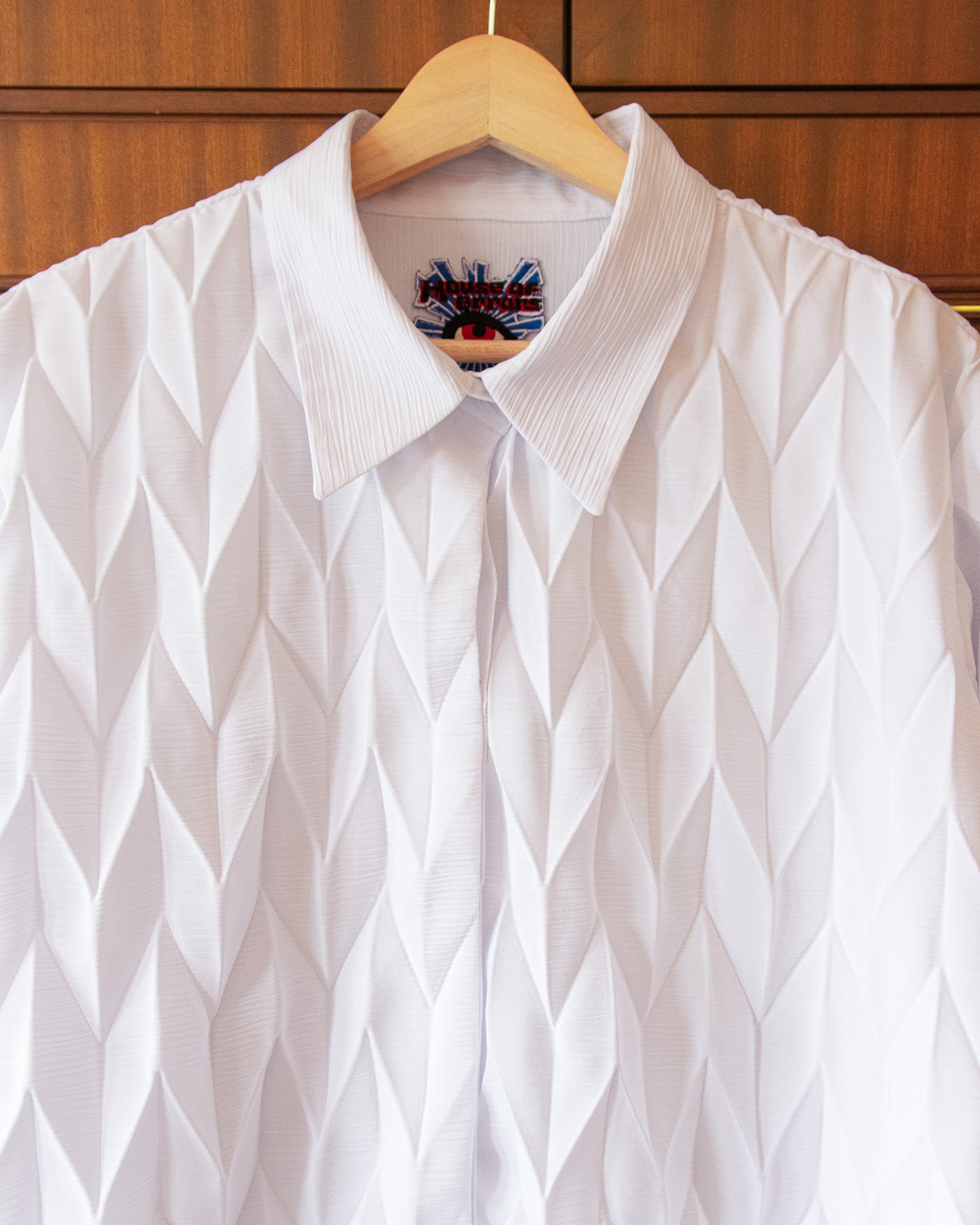 PLEATED CREPE SHIRT