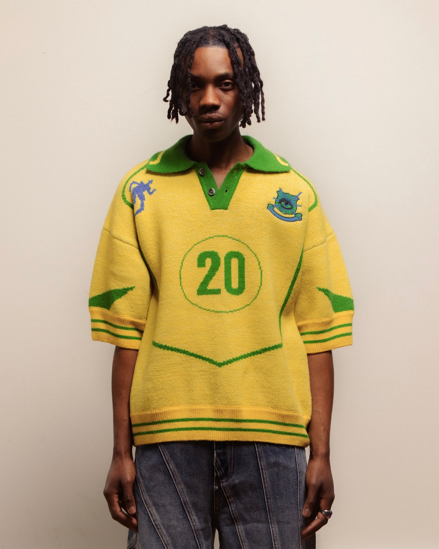 KNITTED FOOTBALL TOP - R20
