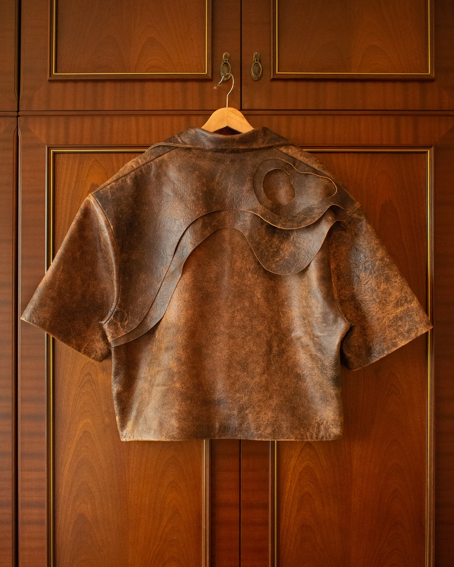ANTIQUE LEATHER TOPO CUBAN