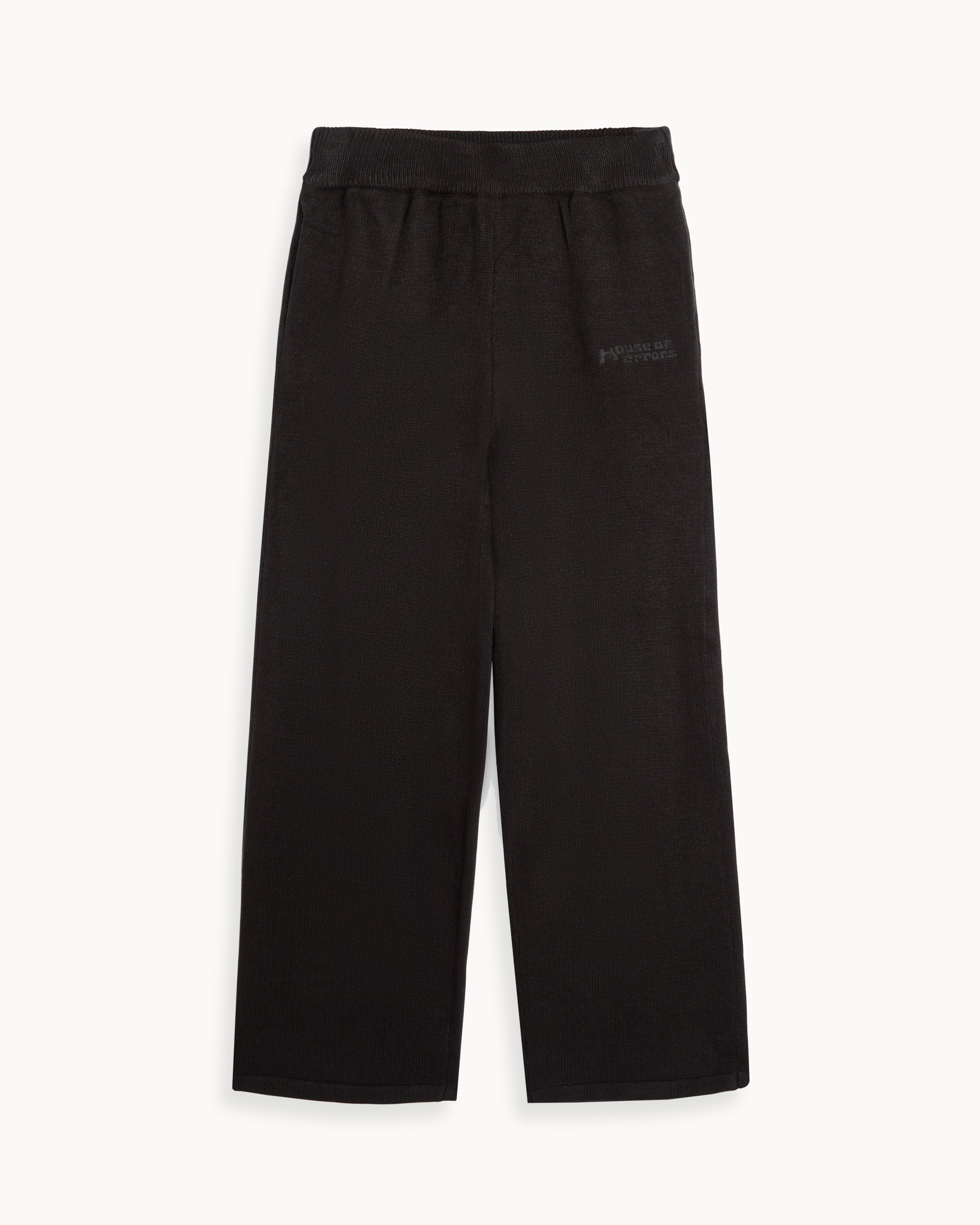 RELAXED KNITTED JOGGERS IN BLACK – HOUSE OF ERRORS