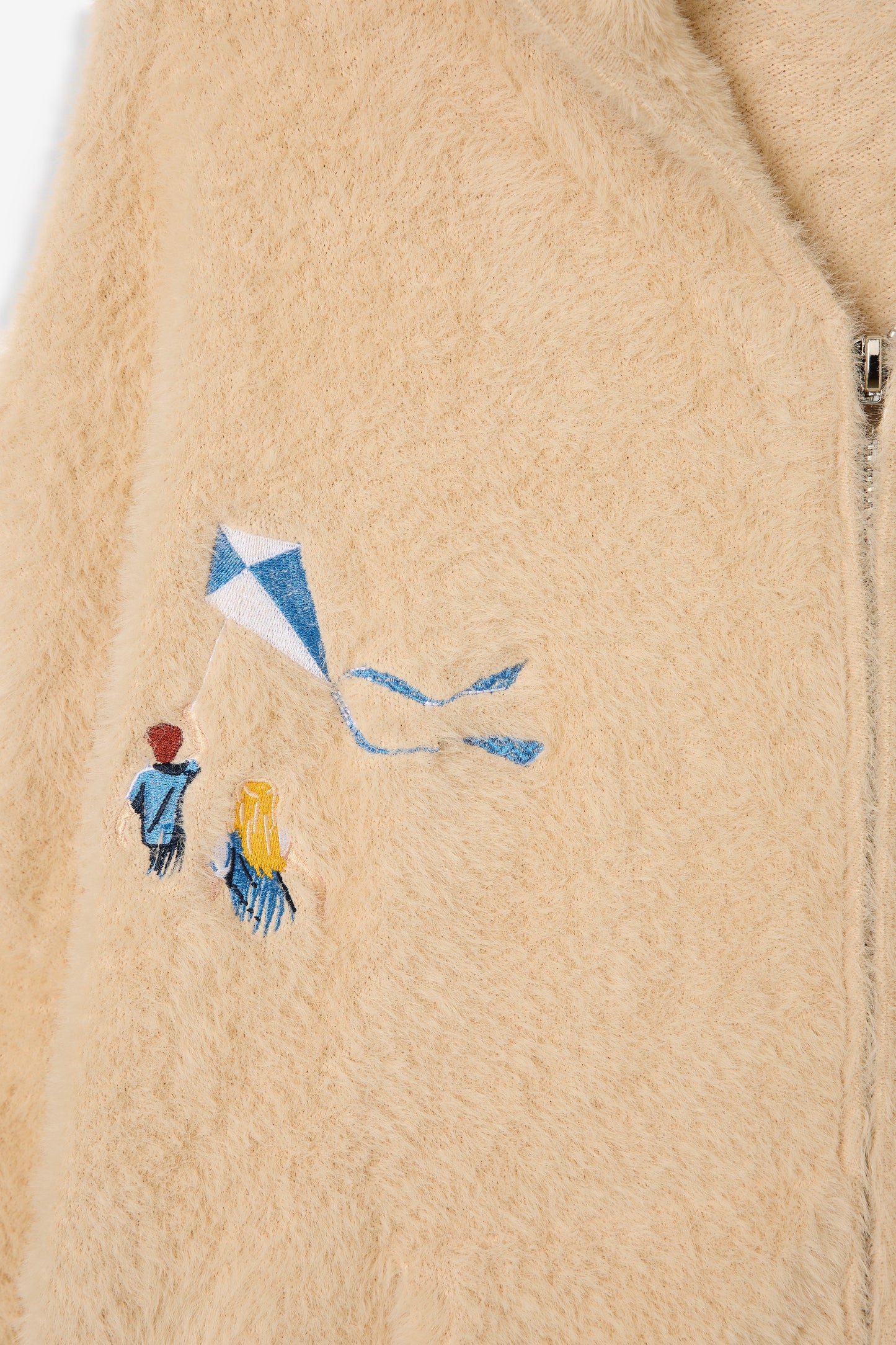 (NICK TEST) SHAGGY WHEAT FIELD ZIP HOODIE