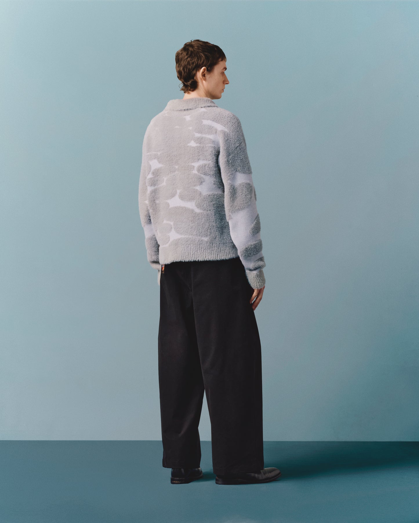 KNITTED BORNEO EXPEDITION SWEATER - GREY