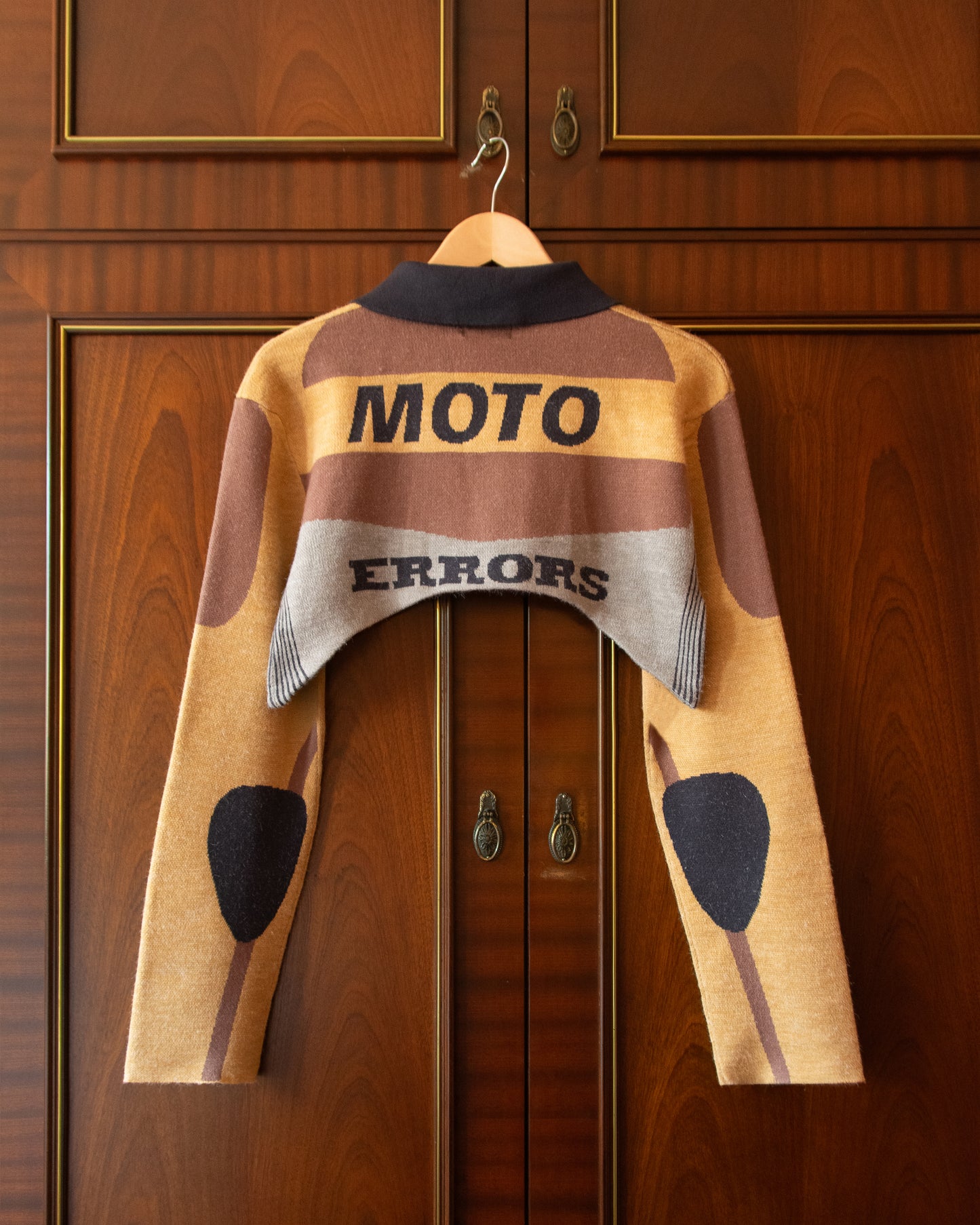 KNITTED MOTO CROPPED JACKET