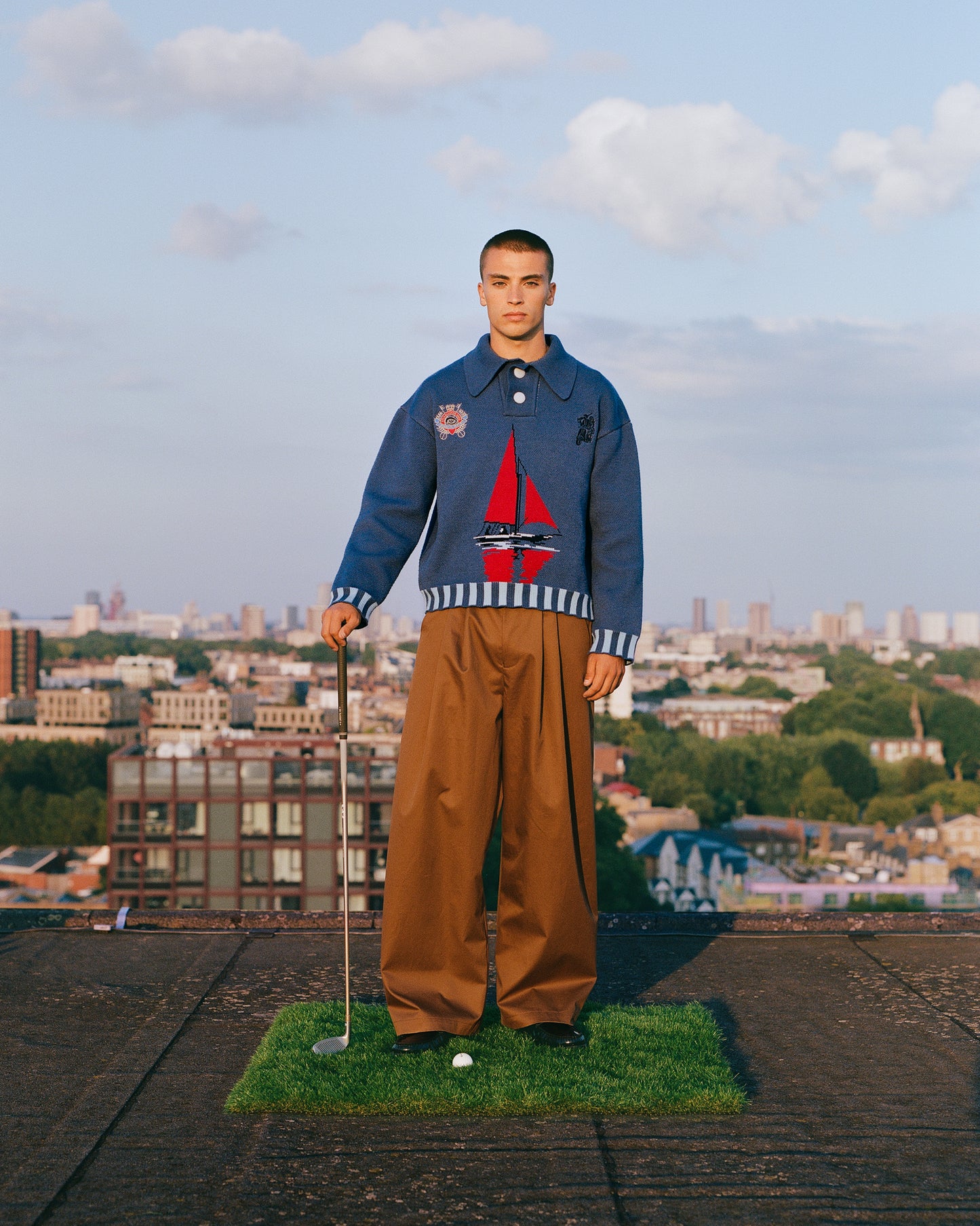 CROWN TROUSERS IN BROWN