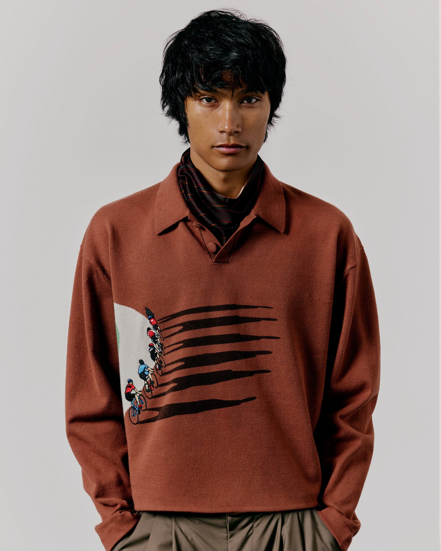 FINE KNIT CYCLING SWEATER