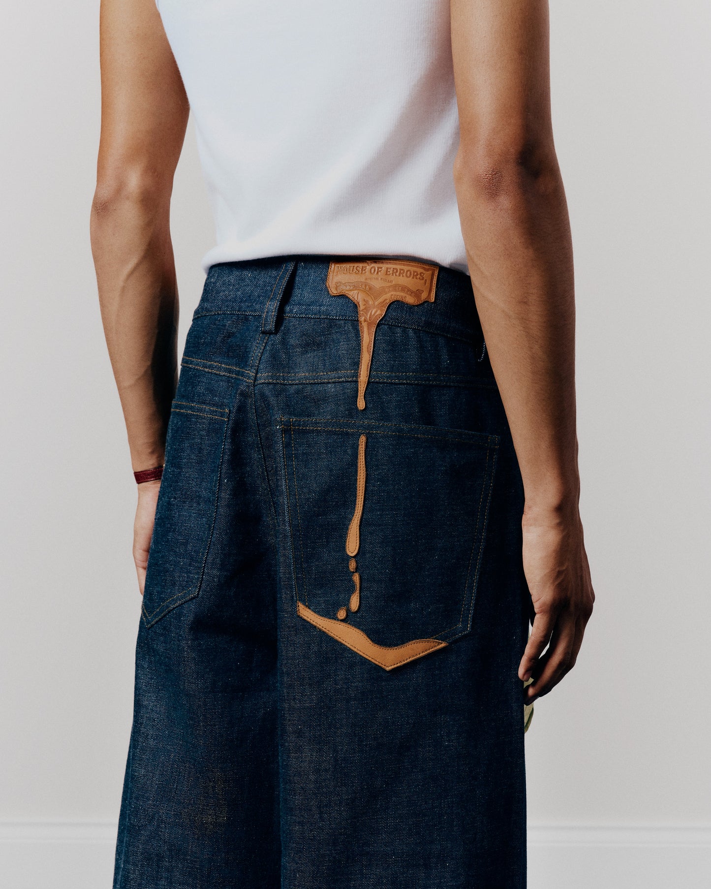 MELTING LEATHER SELVEDGE DENIM