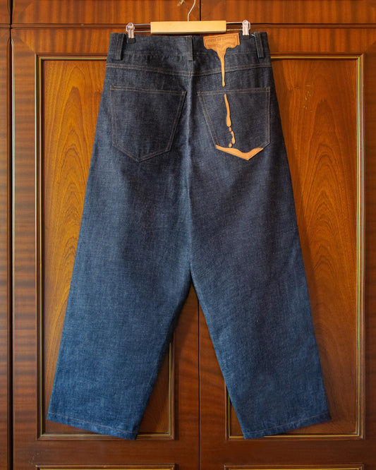 MELTING LEATHER SELVEDGE DENIM