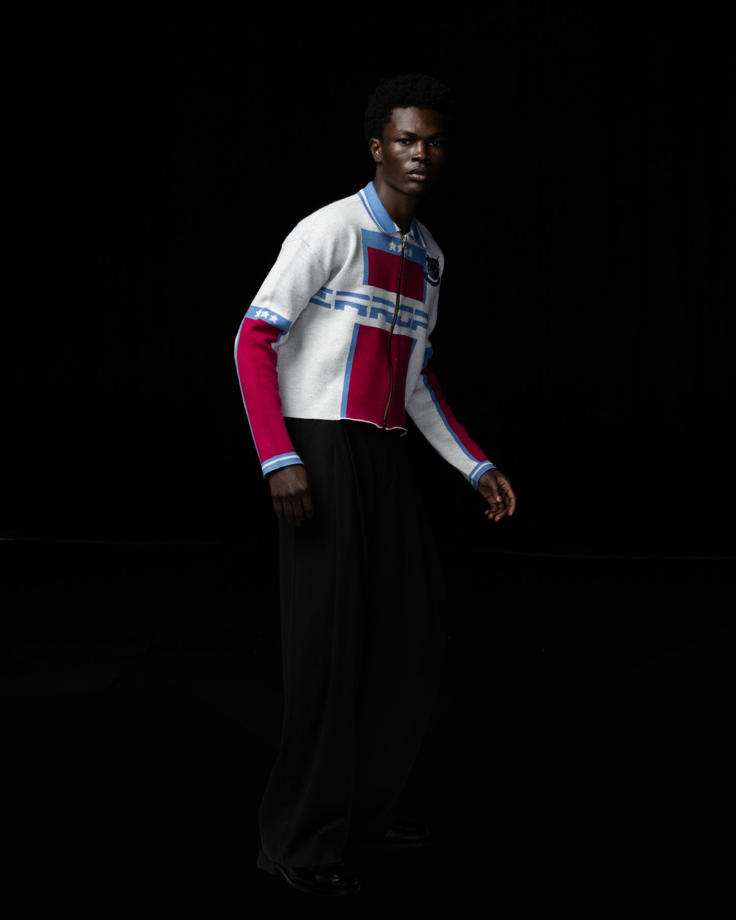 PARIS AWAY KNITTED FOOTBALL JACKET