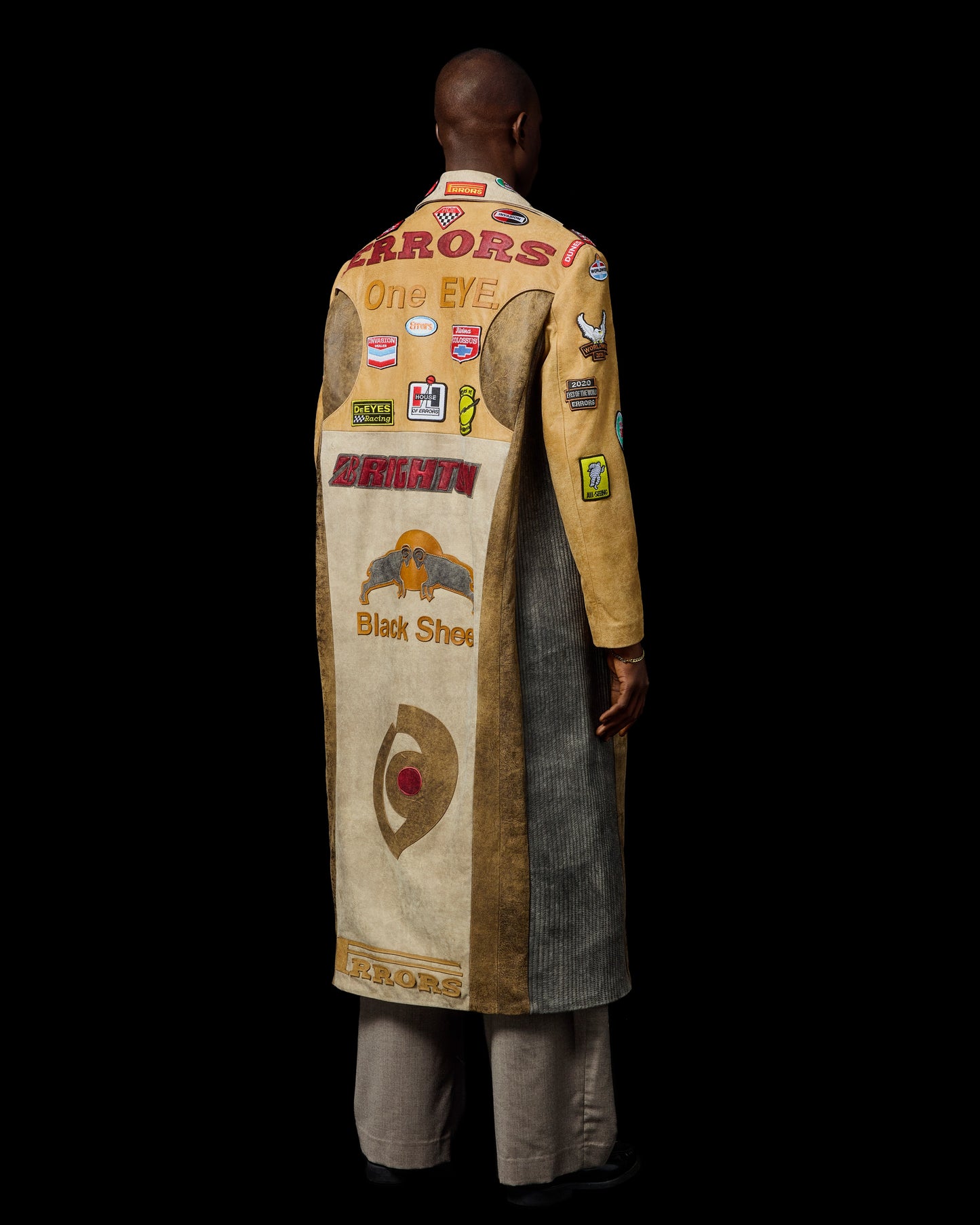 LEATHER MOTO TRENCH COAT