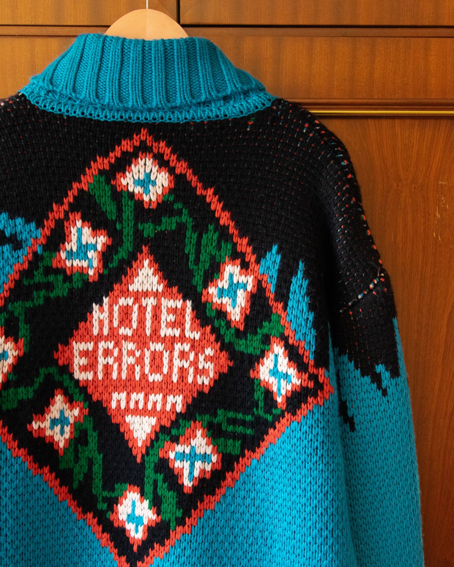 WOOL BLEND HOTEL ERRORS CARDIGAN