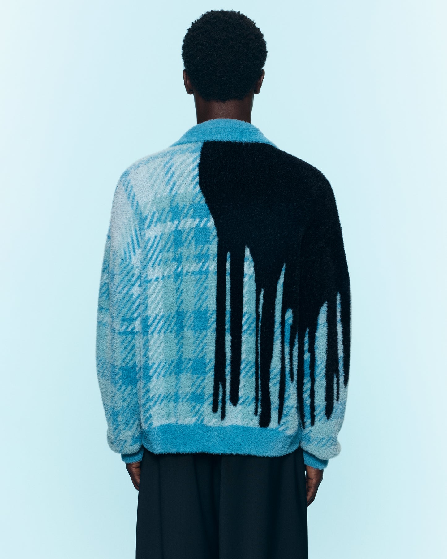 SHAGGY KNITTED CARDIGAN