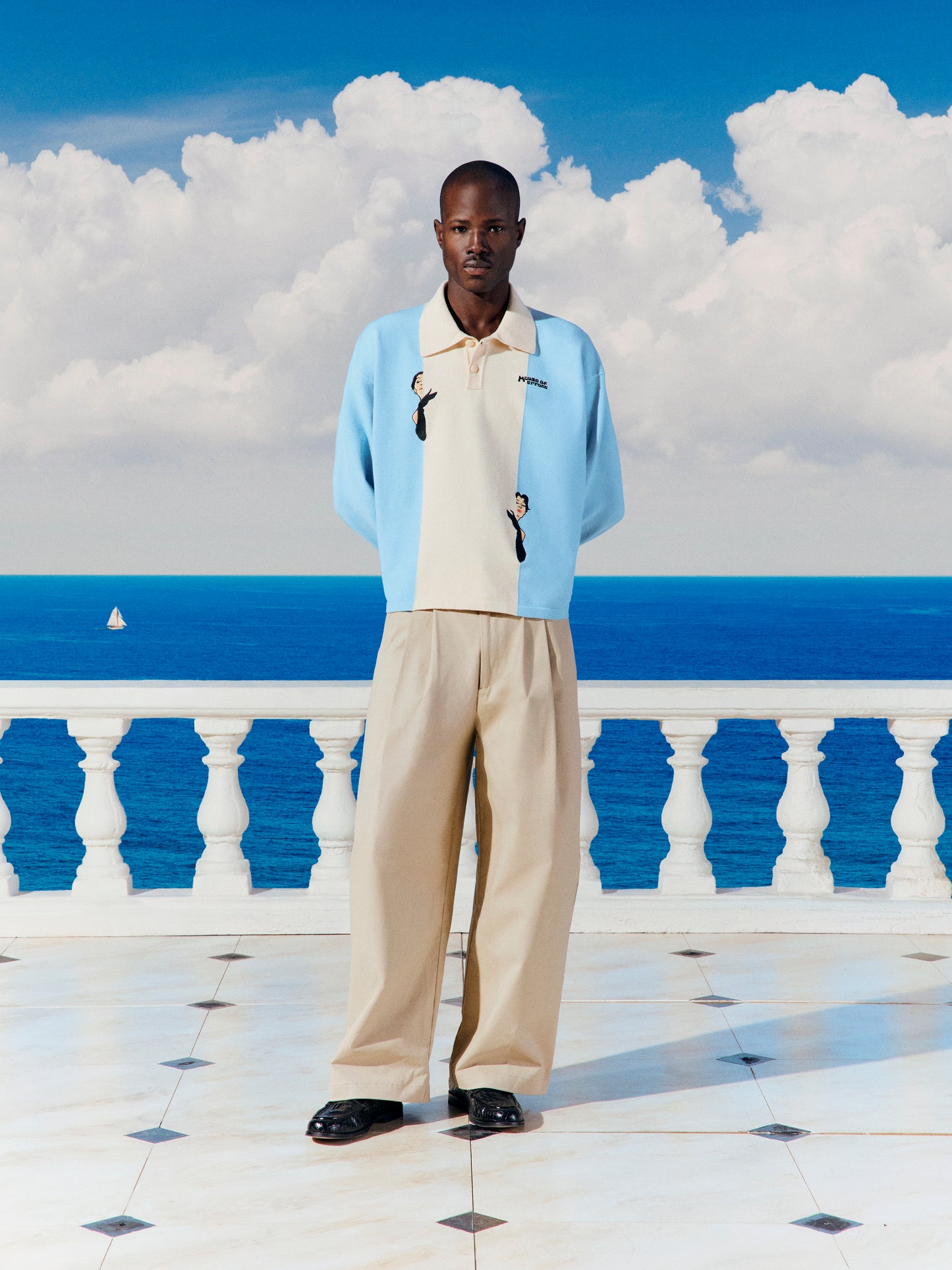 CROWN TROUSERS IN CREAM