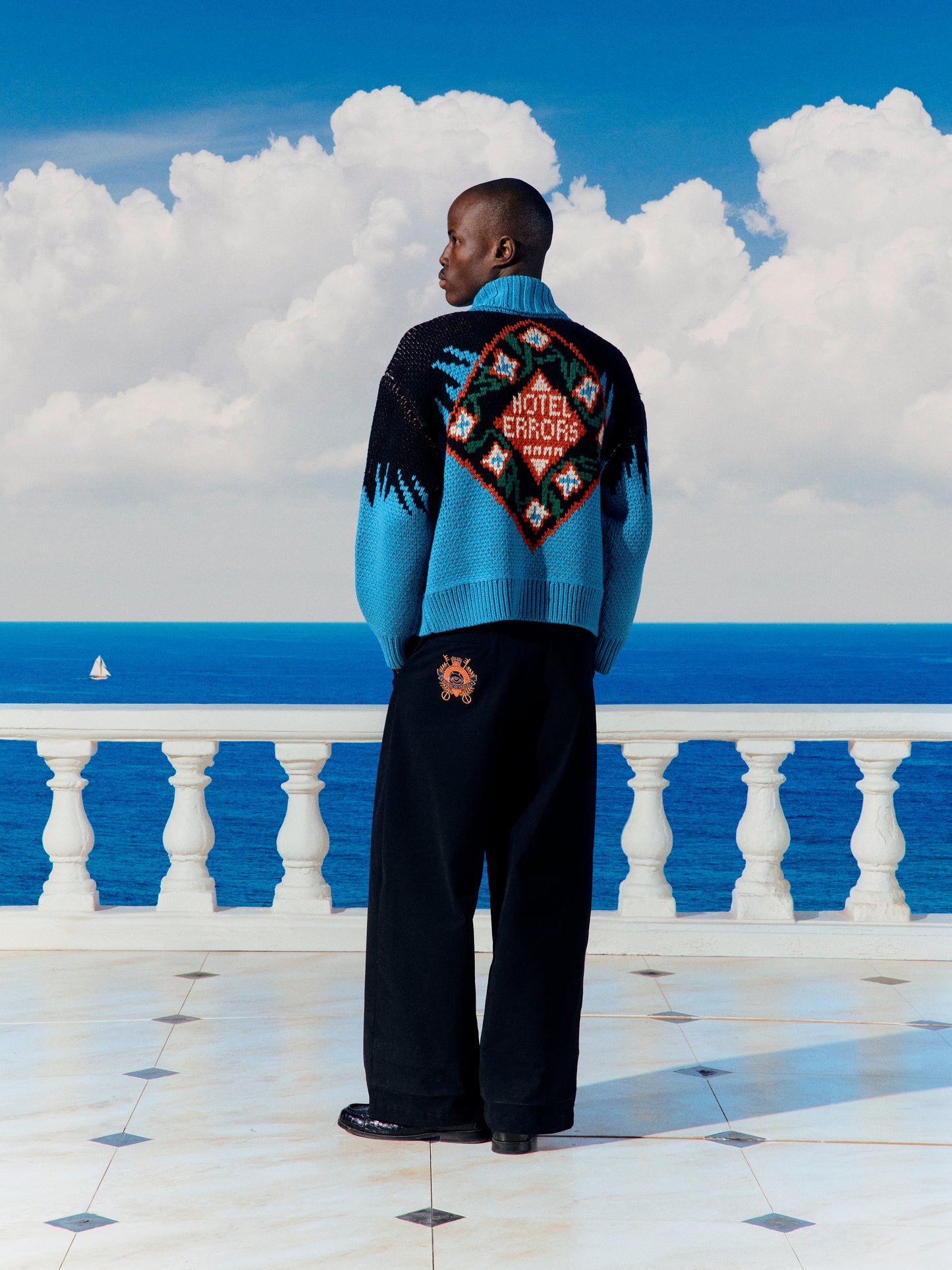 WOOL BLEND HOTEL ERRORS CARDIGAN