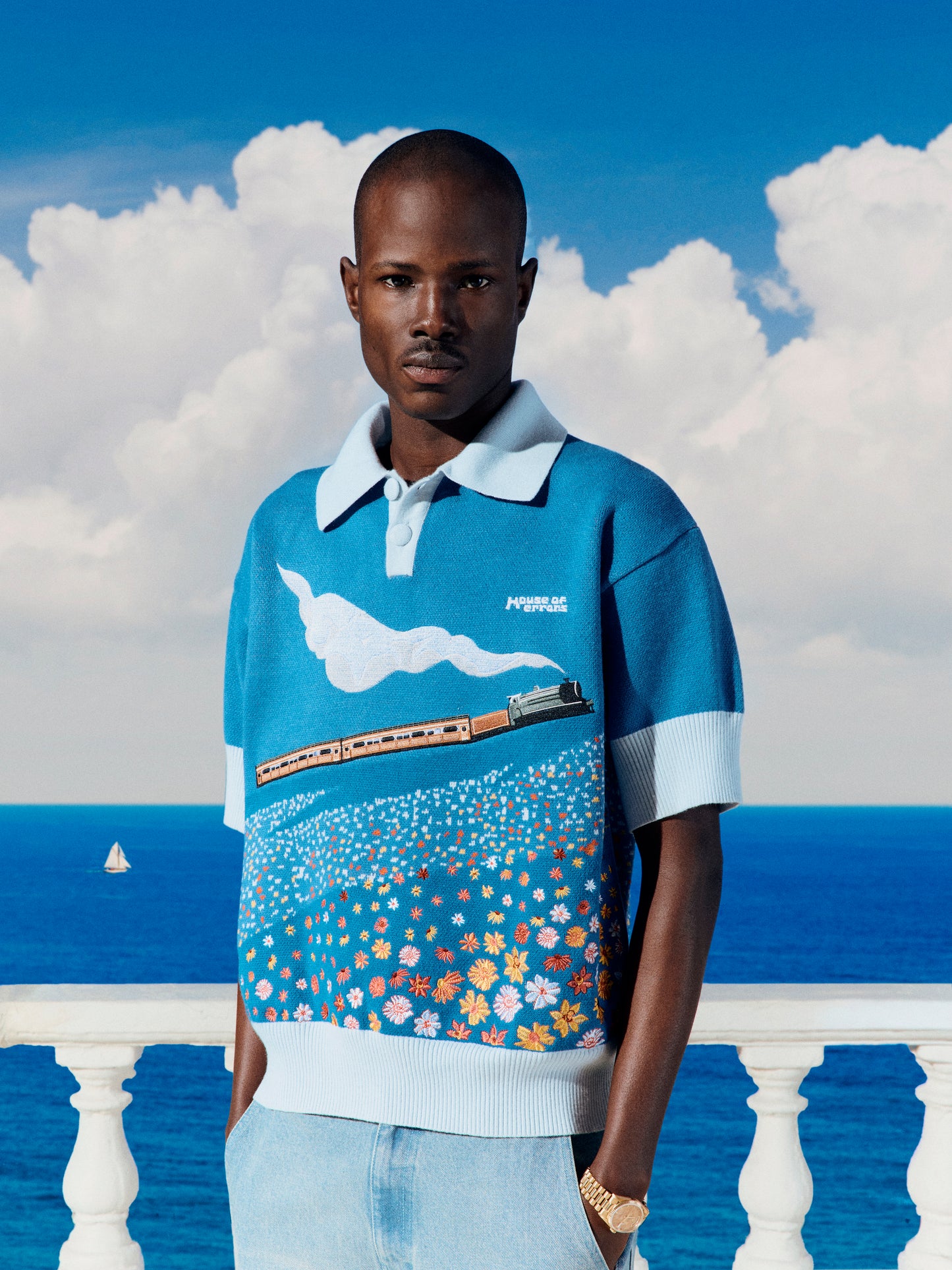 ERRORS EXPRESS EMBROIDERED POLO