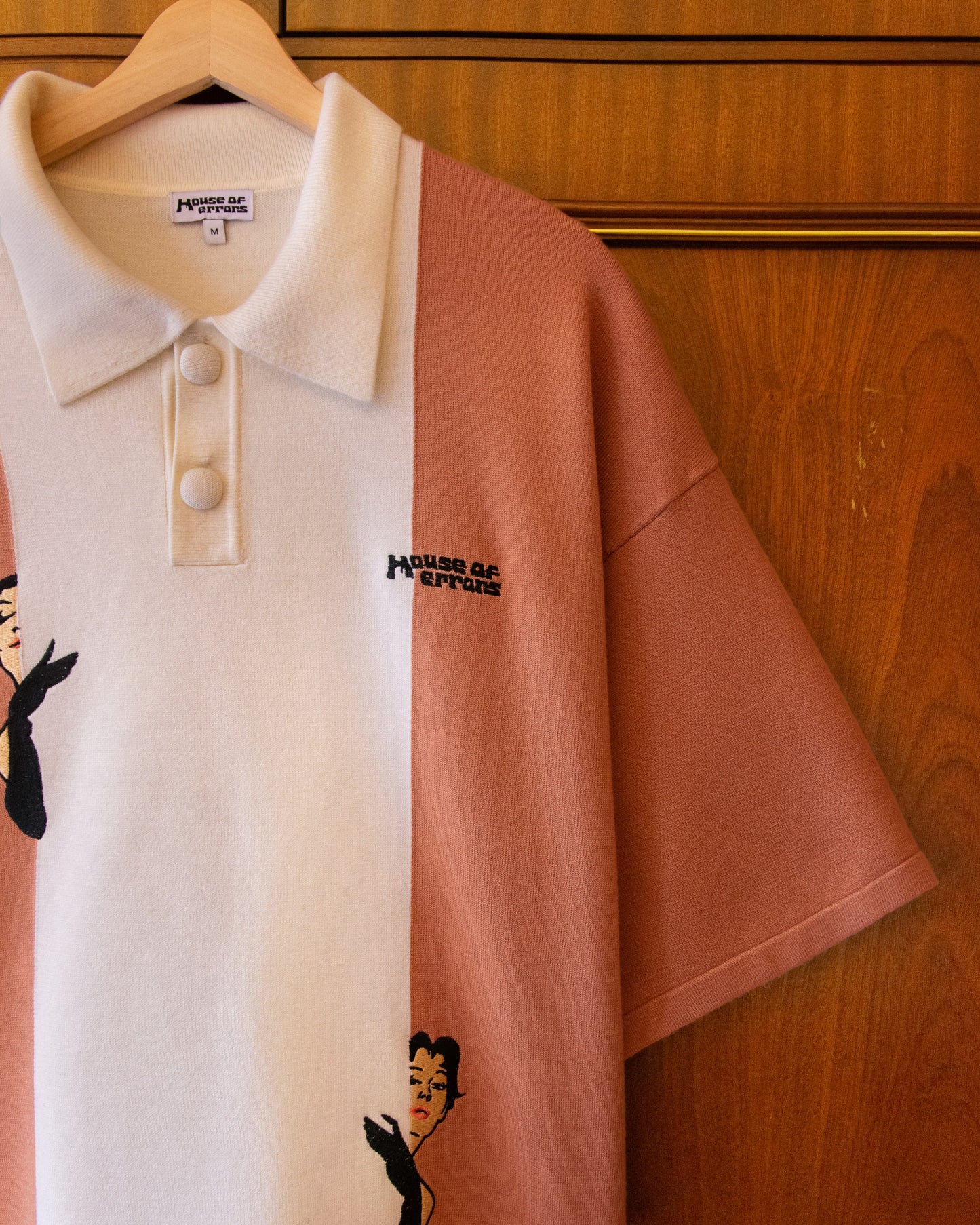 KNITTED PEEKING POLO