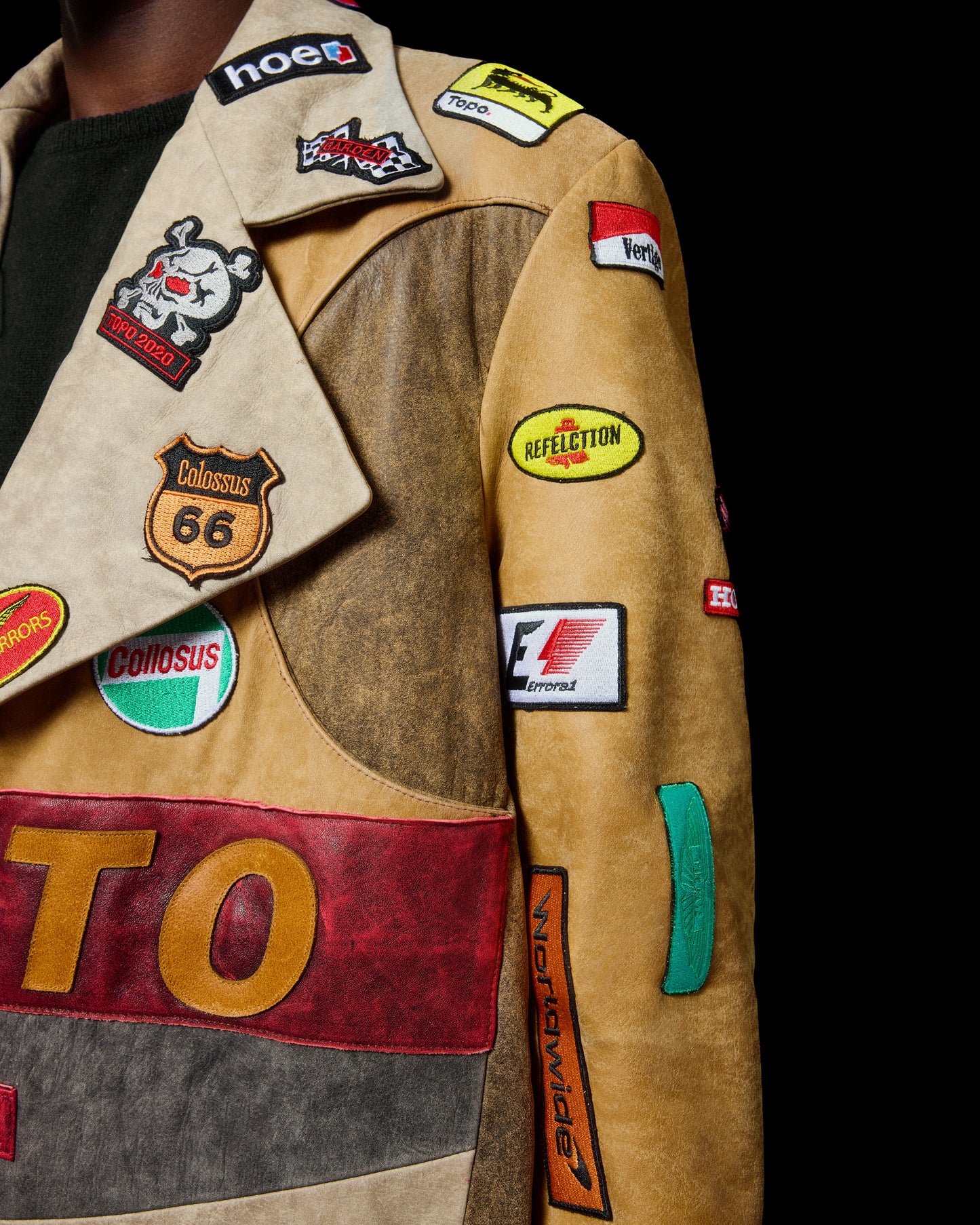 LEATHER MOTO TRENCH COAT