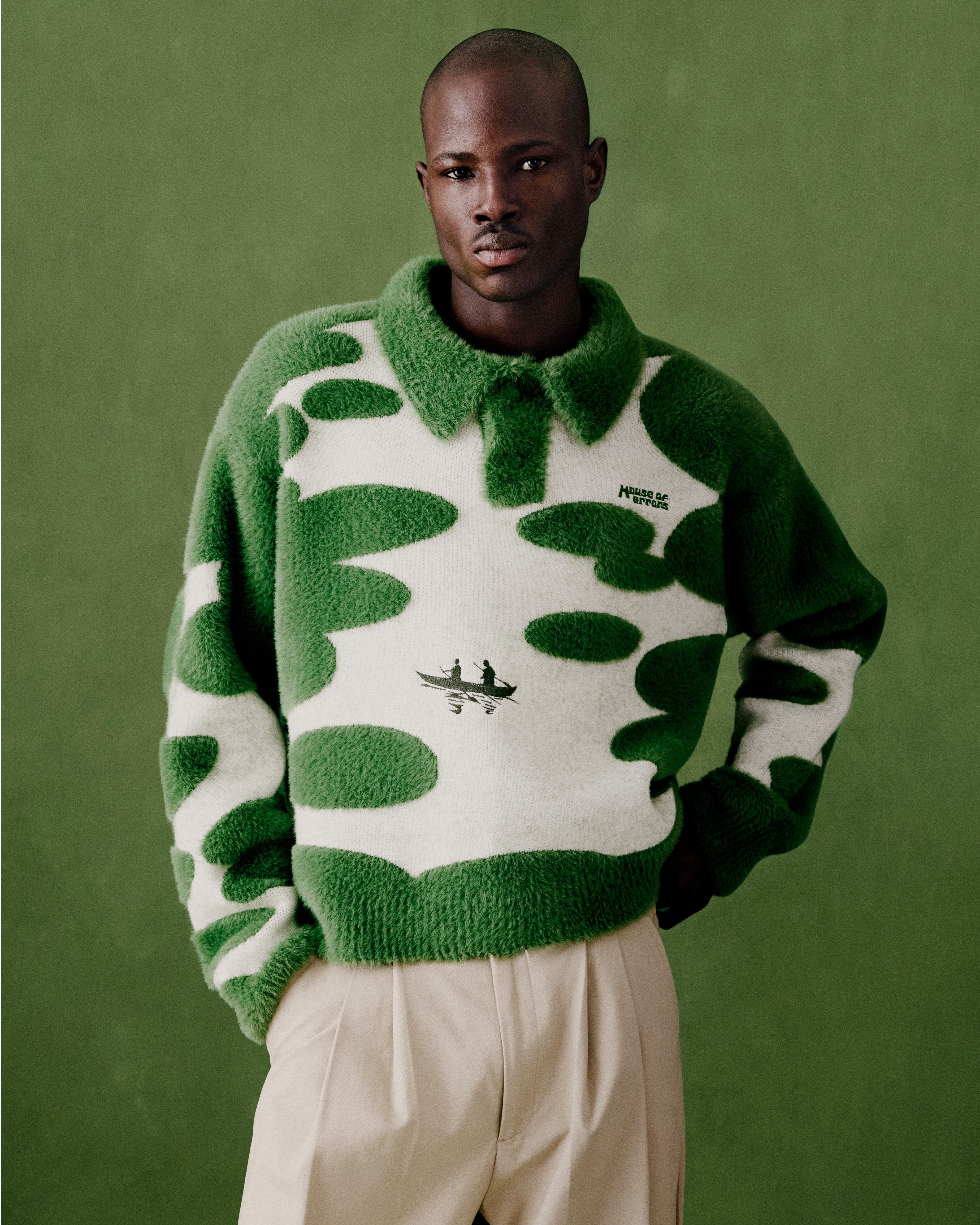 house of errors ハウスオブエラー　ニット KNITTED BORNEO EXPEDITION SWEATER – HOUSE OF ERRORS