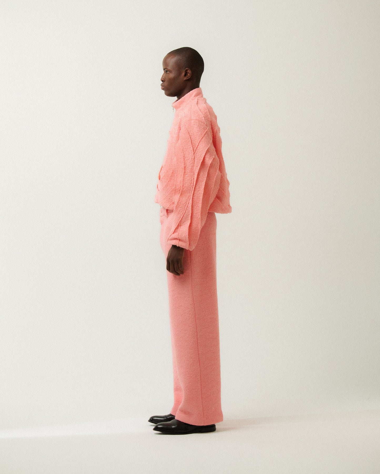 PINK WOOL TARGET JACKET
