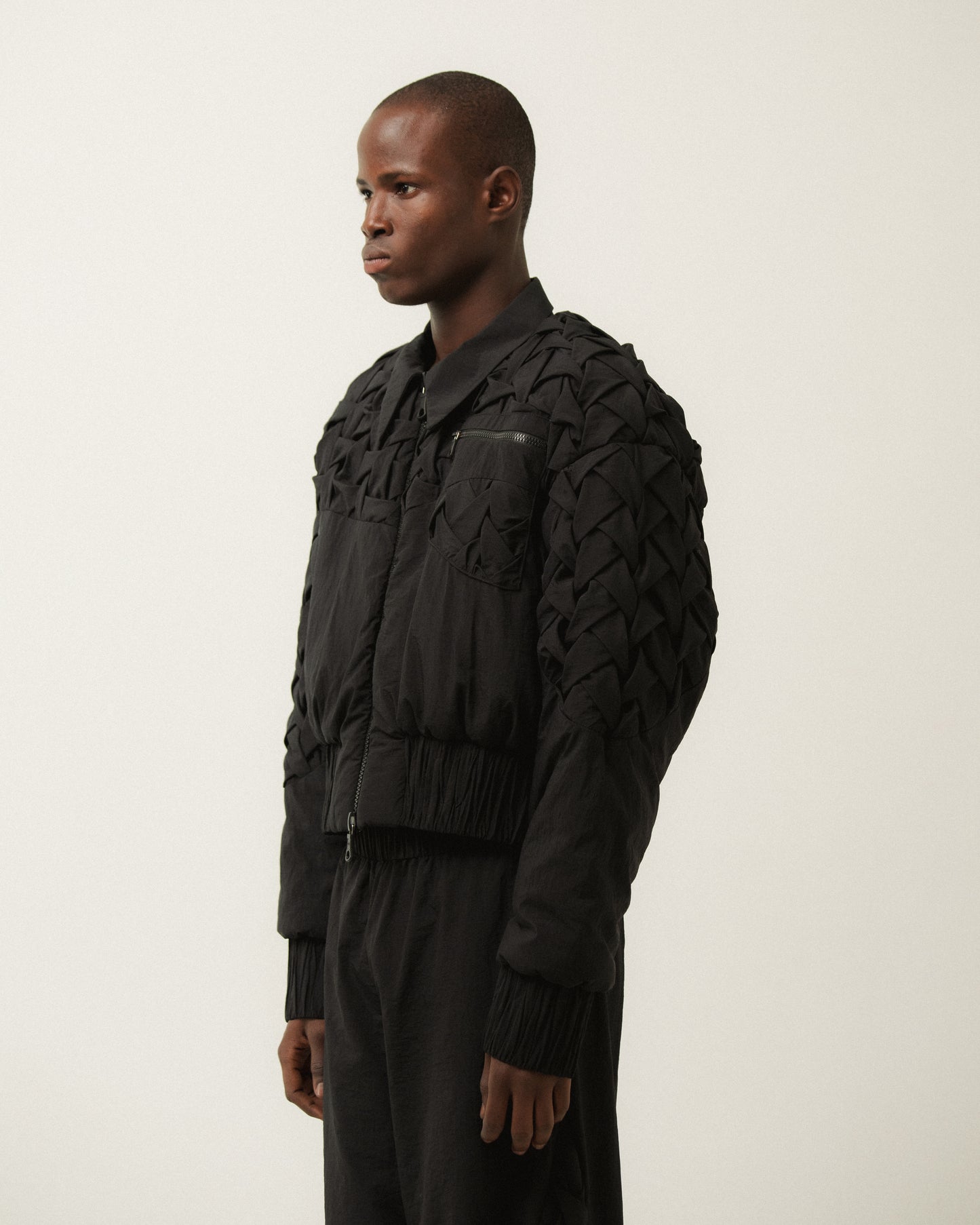 SMOCKWEAVE BOMBER JACKET