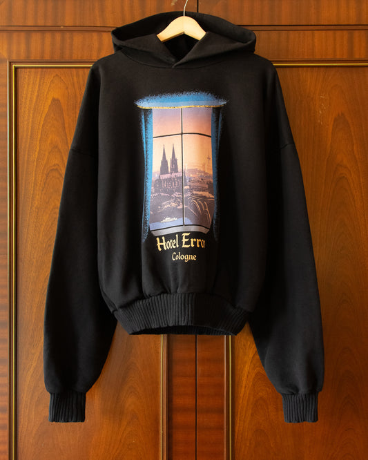 HOTEL ERRORS HOODIE - COLOGNE (BLACK)