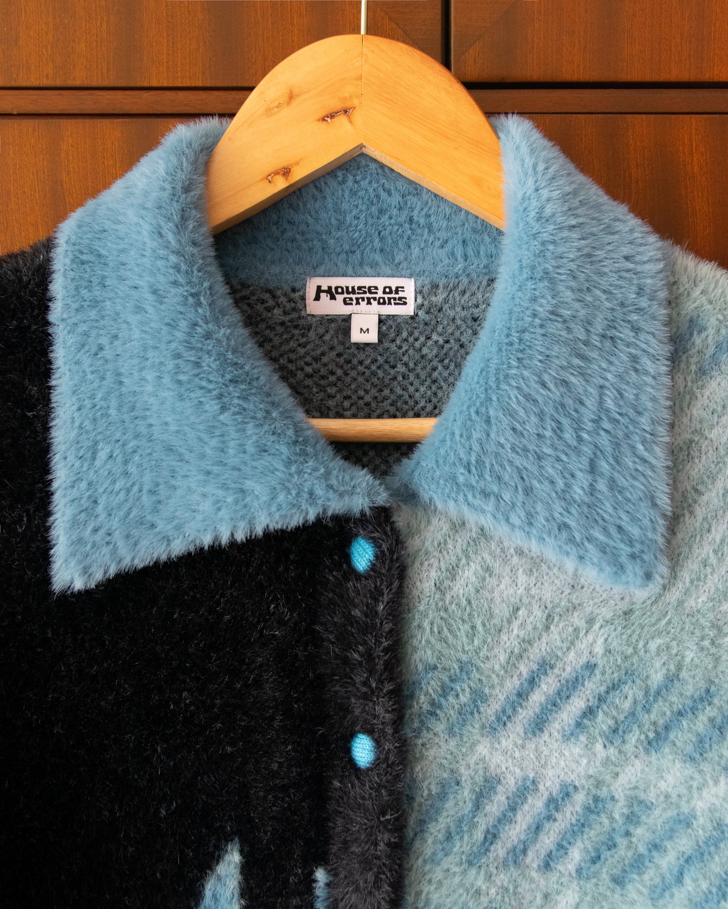 SHAGGY KNITTED CARDIGAN