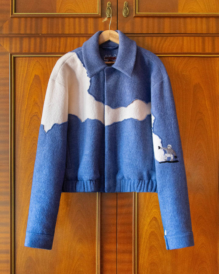 WOOL 'PLANCHE A NEIGE' BOMBER