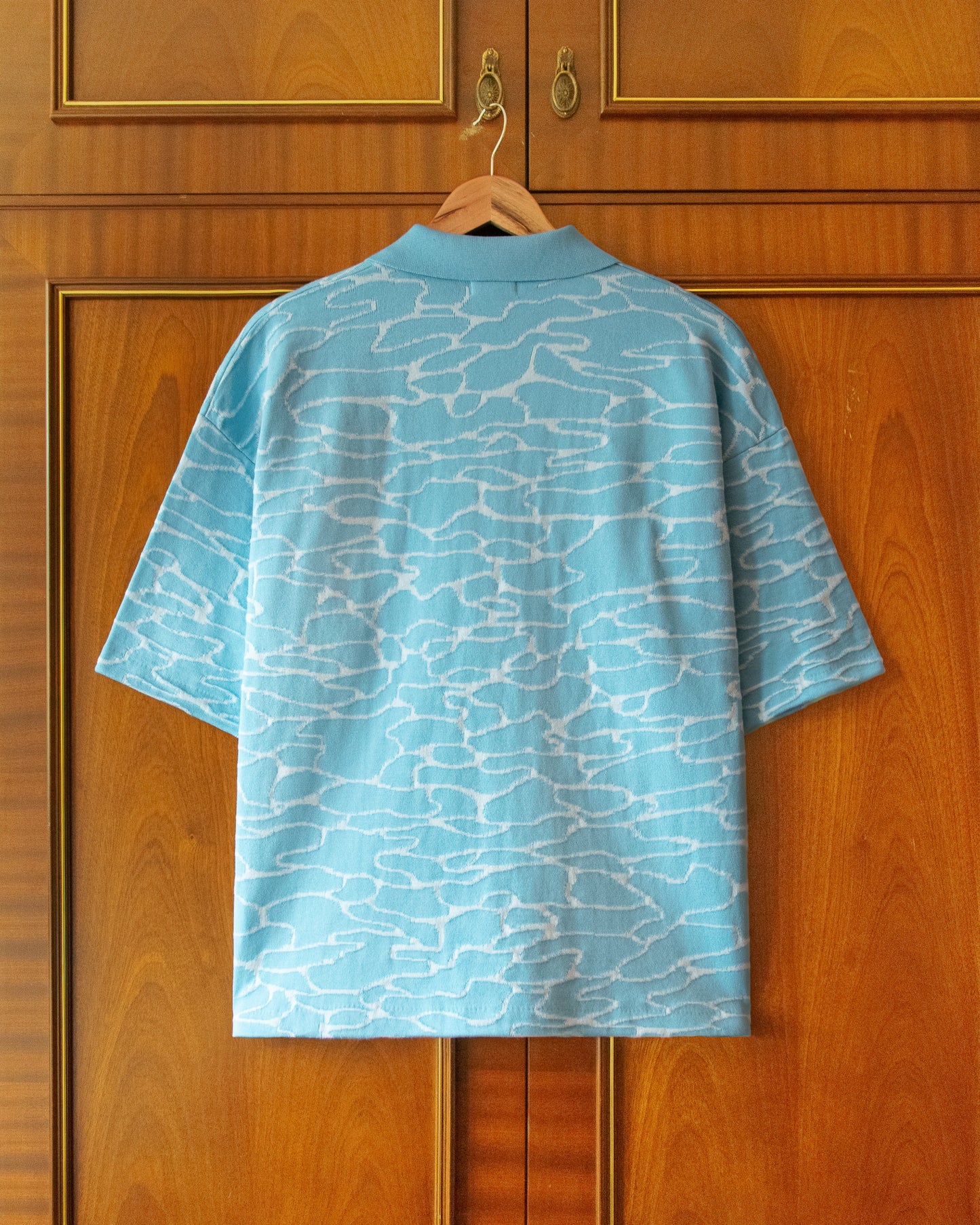 KNITTED COTTON FLOATING POLO