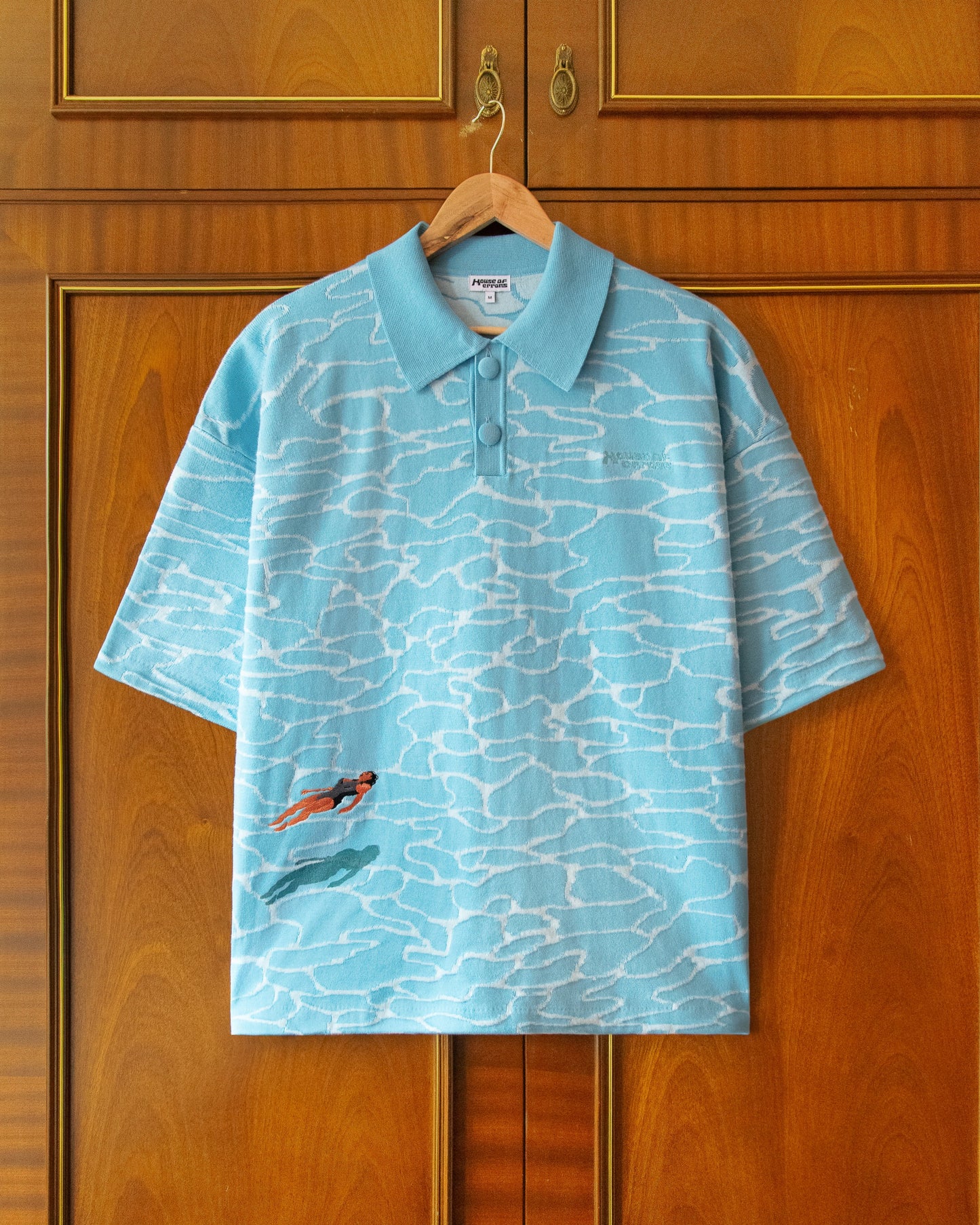 KNITTED COTTON FLOATING POLO