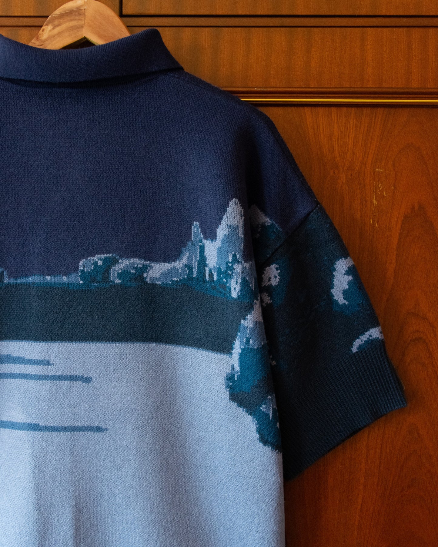 KNITTED NIGHT GARDEN POLO