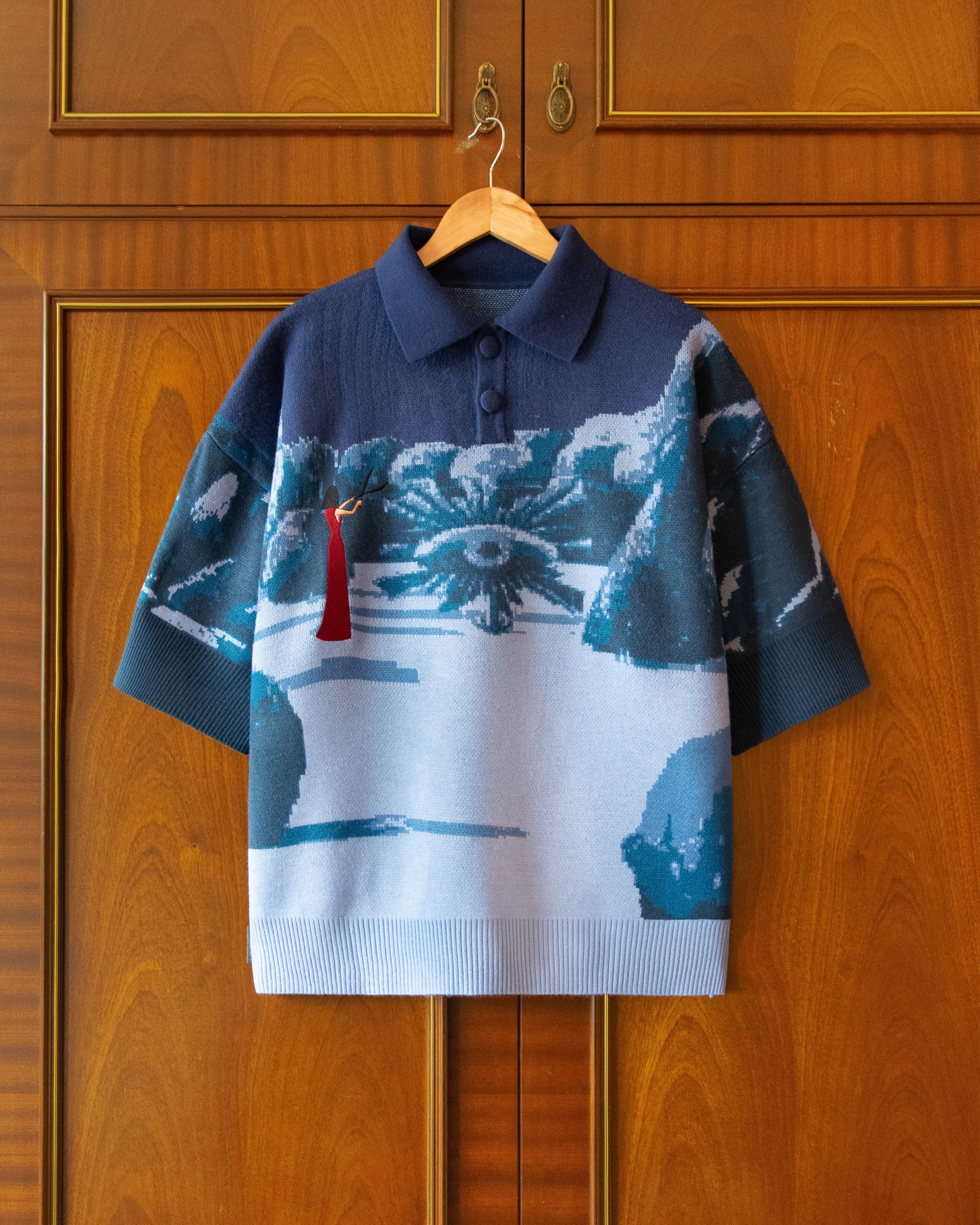 House of Errors ニットポロシャツ 短丈 KNITTED NIGHT GARDEN POLO – HOUSE OF ERRORS