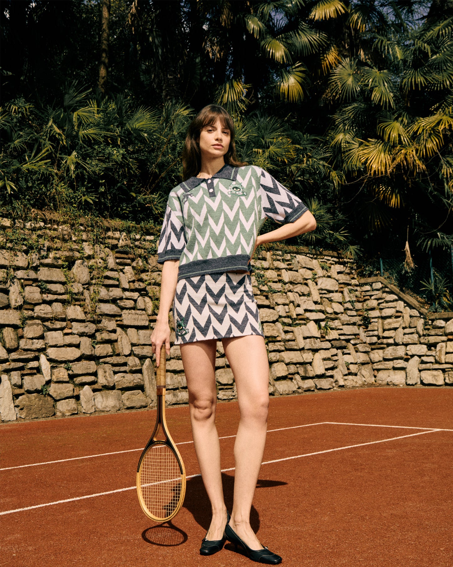 KNITTED FOOTBALL POLO