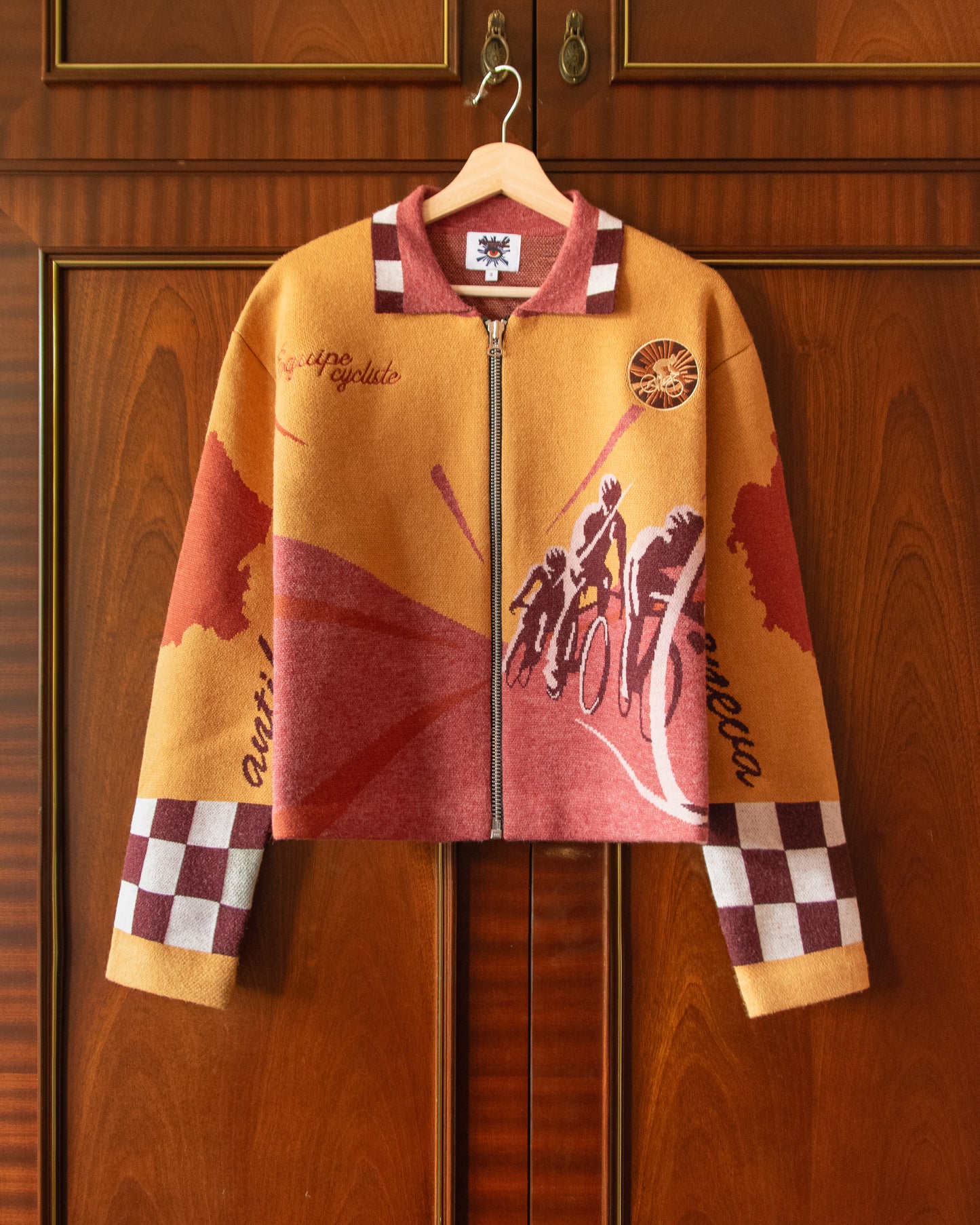KNIT CYCLING JACKET IN SUNRISE