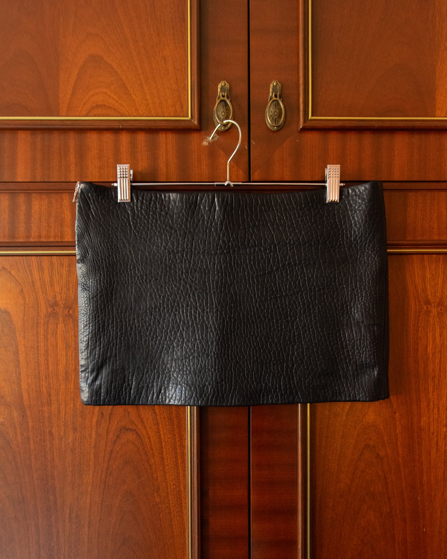 MINISKIRT IN BLACK LEATHER